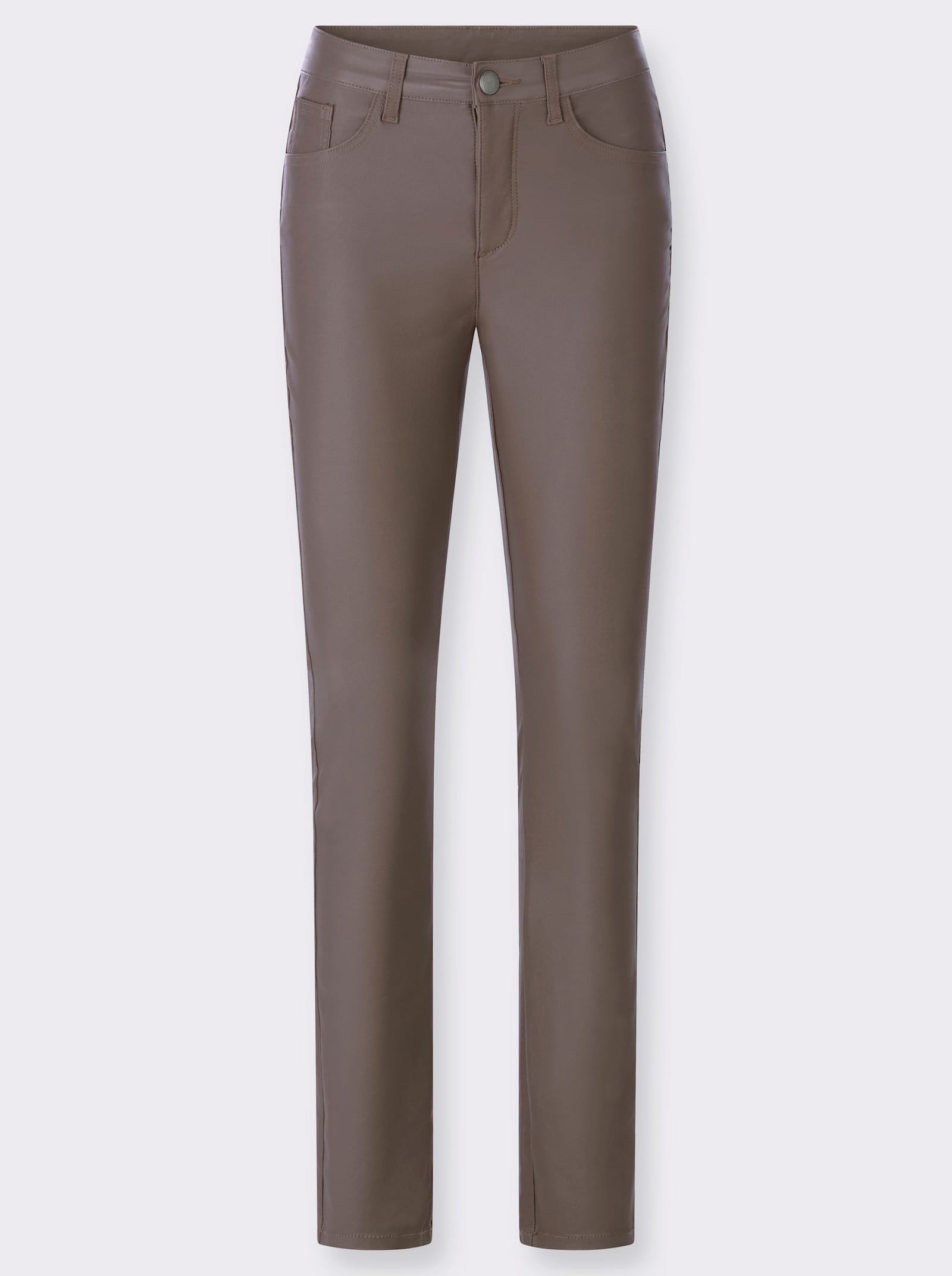 heine Pantalon effet ventre plat - taupe foncé