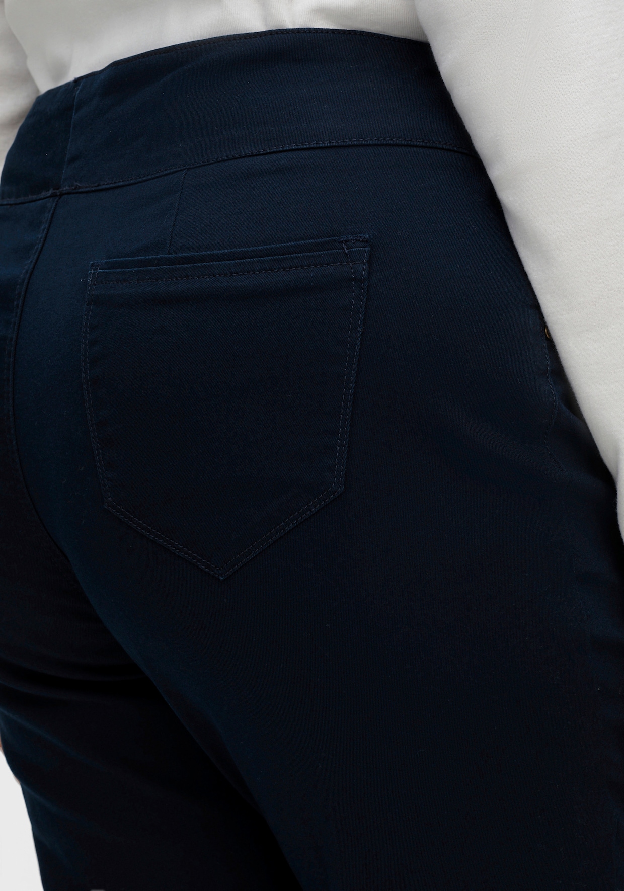 Schlupfhose mit hohem Dehnbund - marine