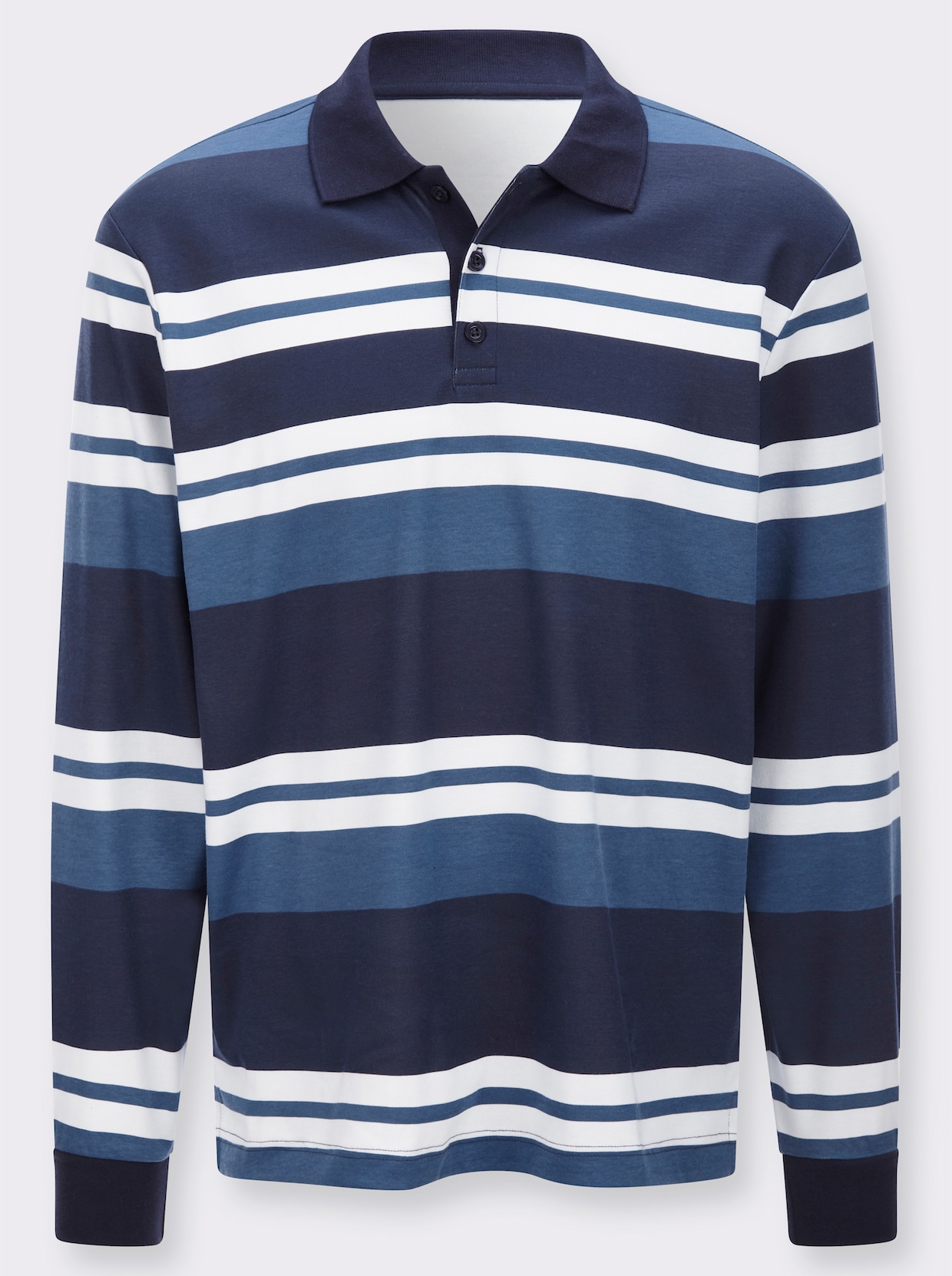 Sweatshirt im Ringel-Dessin - marine-jeansblau-geringelt