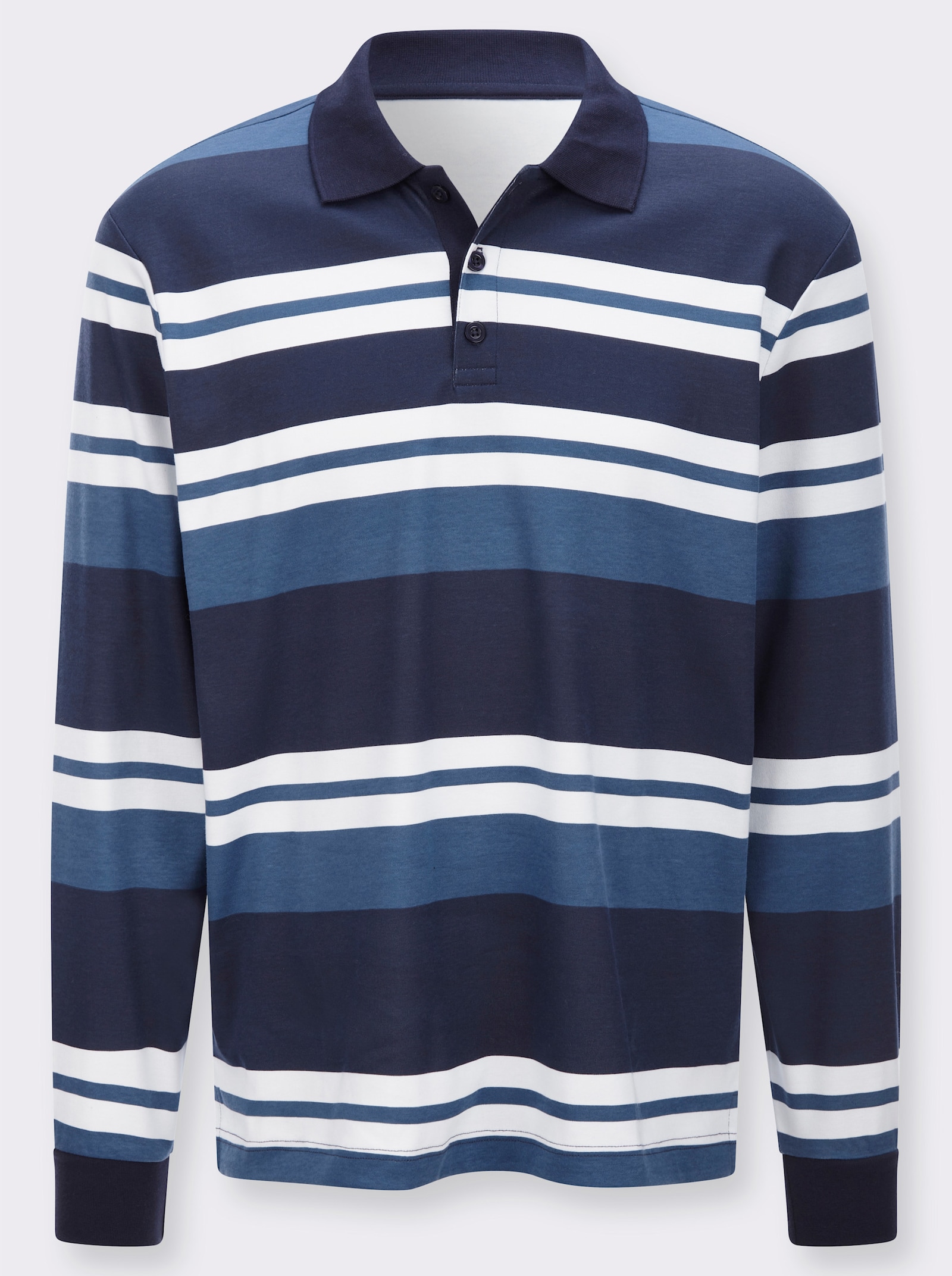 Sweatshirt im Ringel-Dessin - marine-jeansblau-geringelt