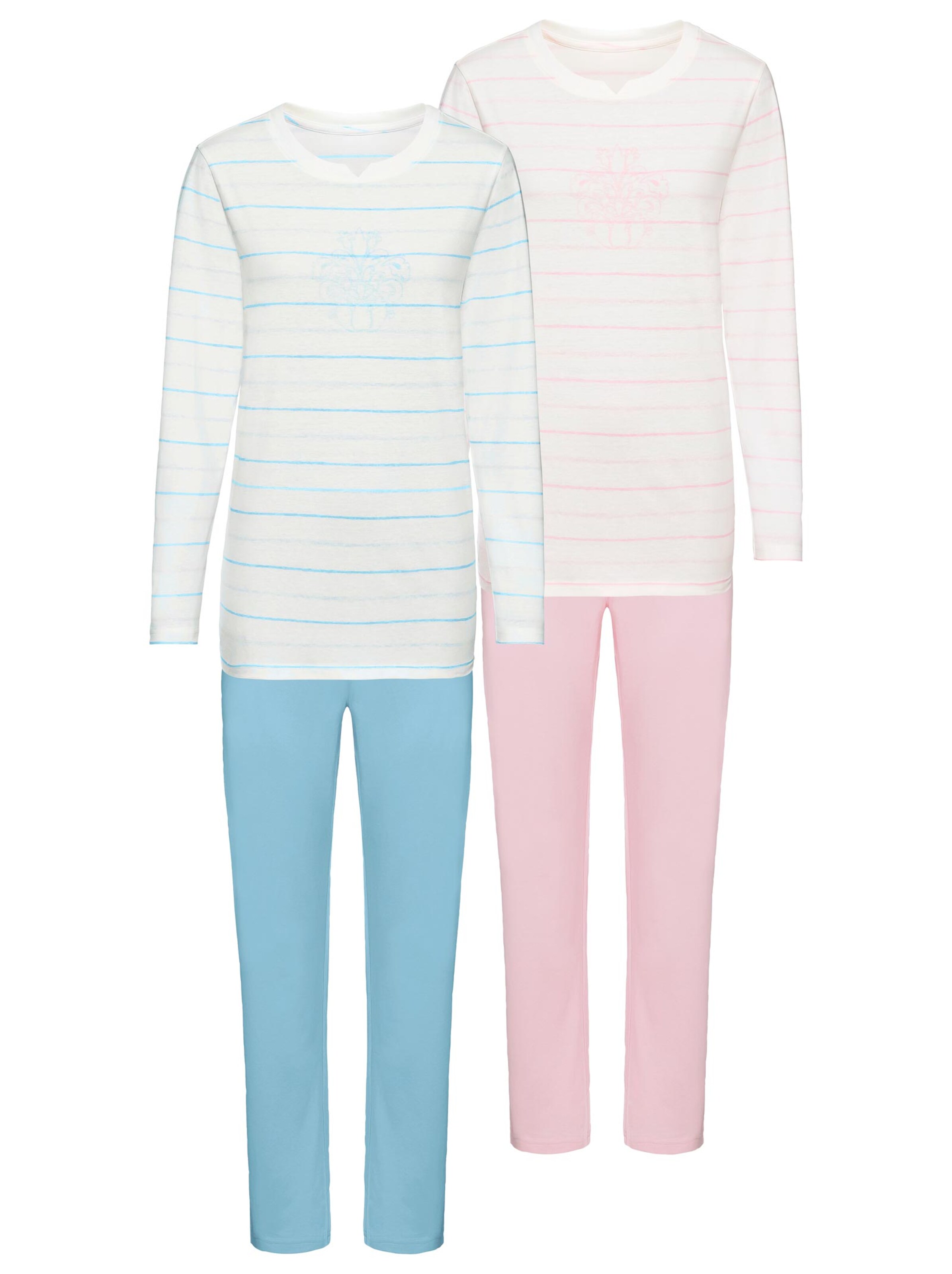 wäschepur Schlafanzüge - rosé + bleu