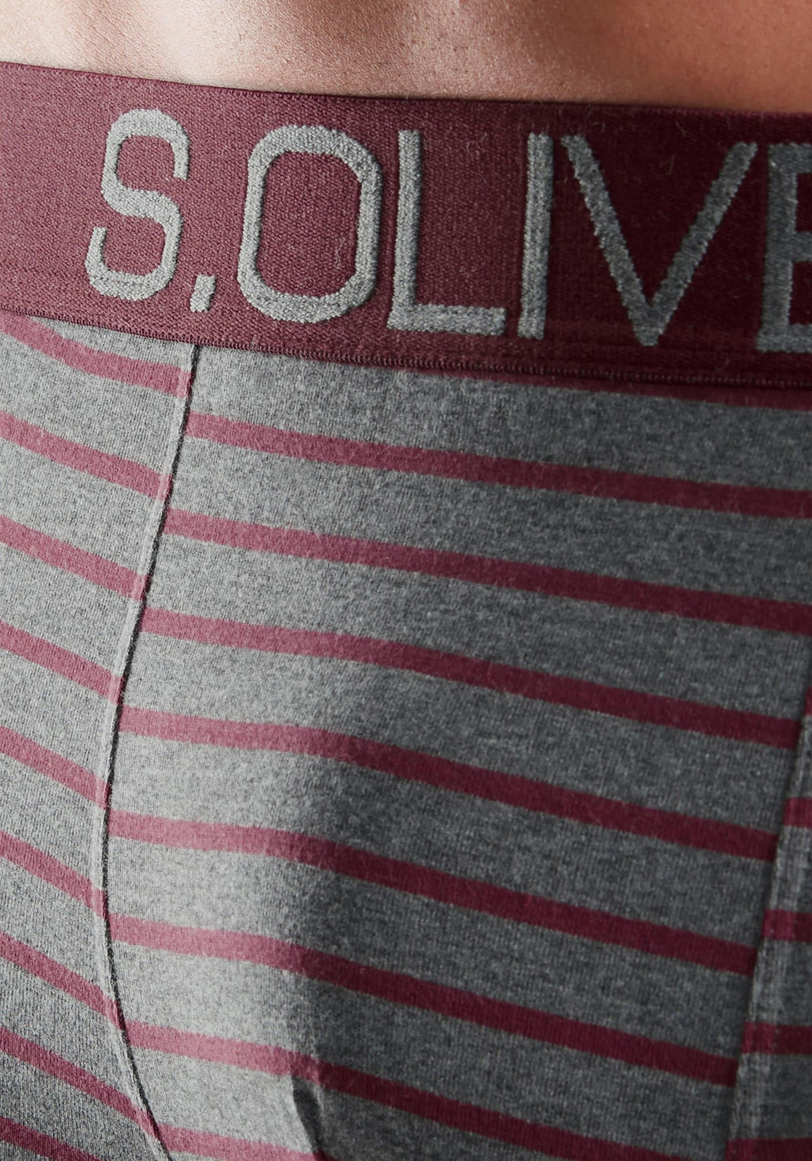 s.Oliver Hipster - grau-bordeaux-gestreift / grau-khaki-gestreift / grau-blau-gestreift / grau-anthrazit-gestreift