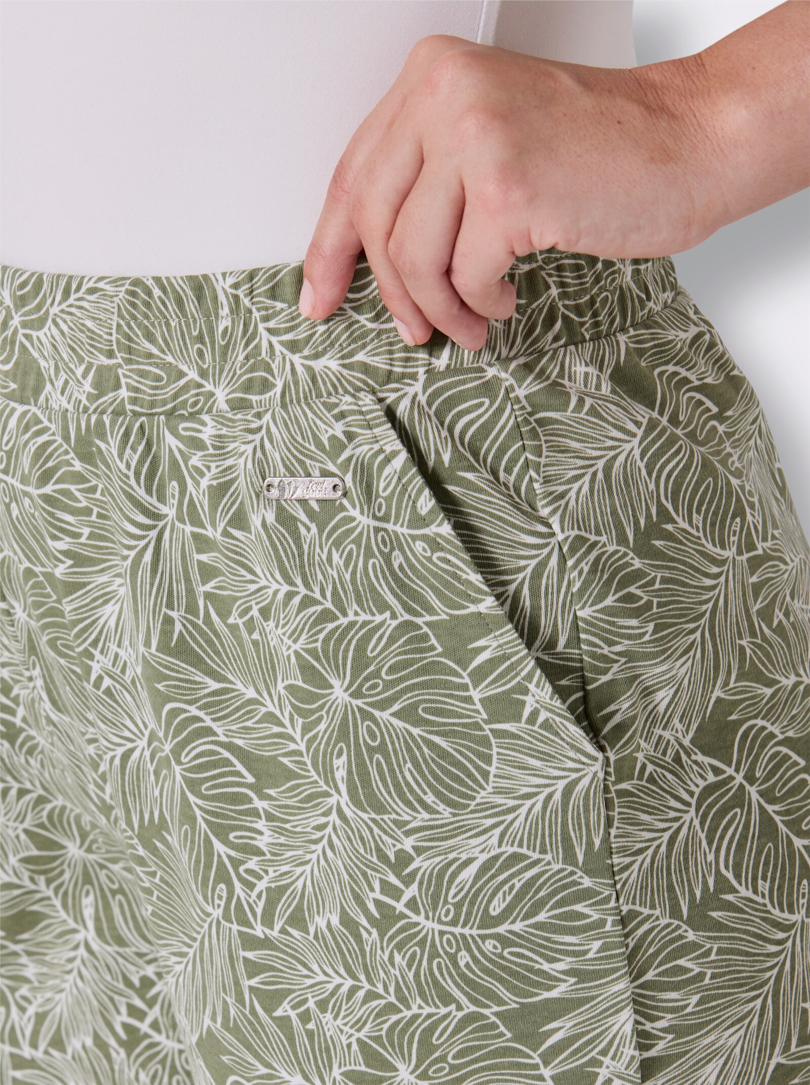feel good Hose - khaki-ecru