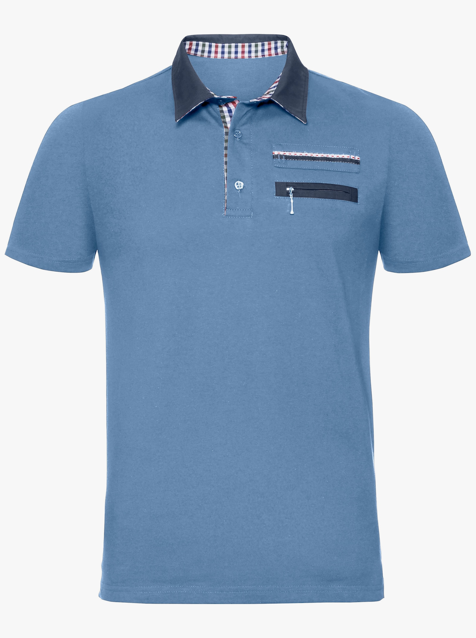 Catamaran Kurzarm-Shirt - jeansblau