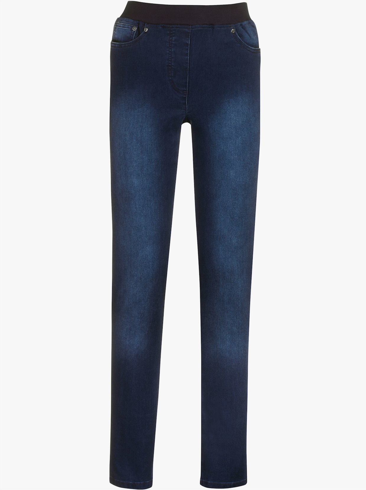 Jeans med resår - dark blue