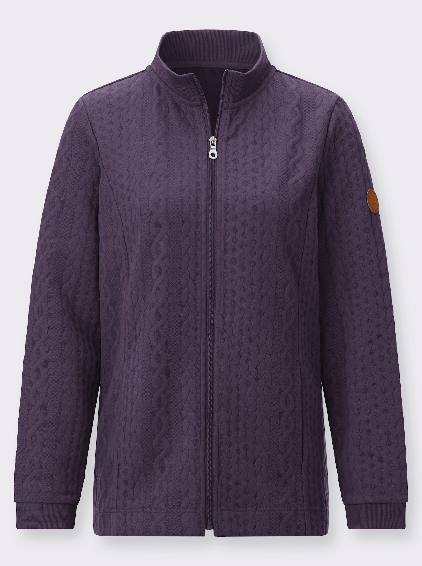 Shirtjacke mit Reißverschluss - feige