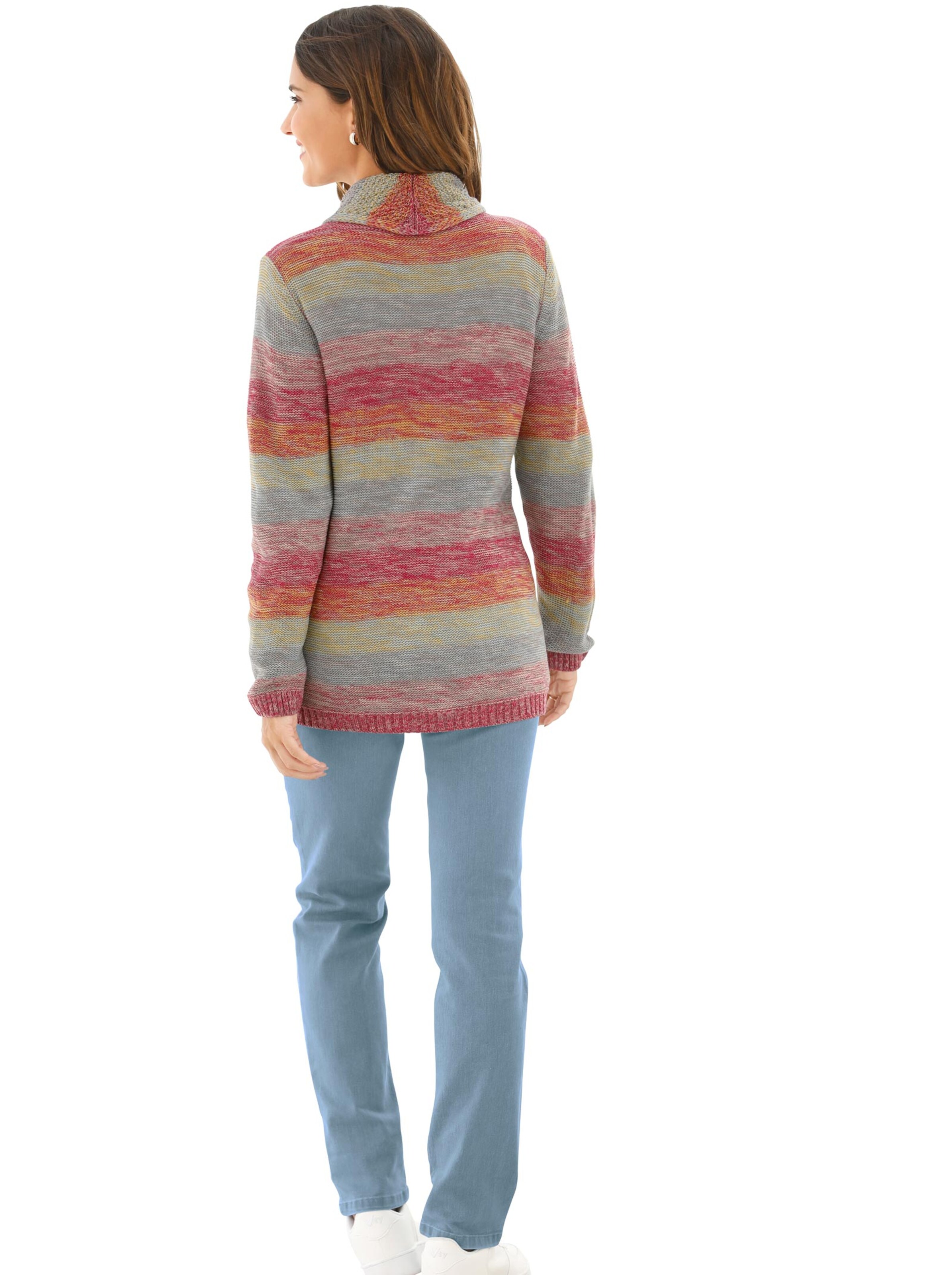 Strickjacke - bunt-geringelt