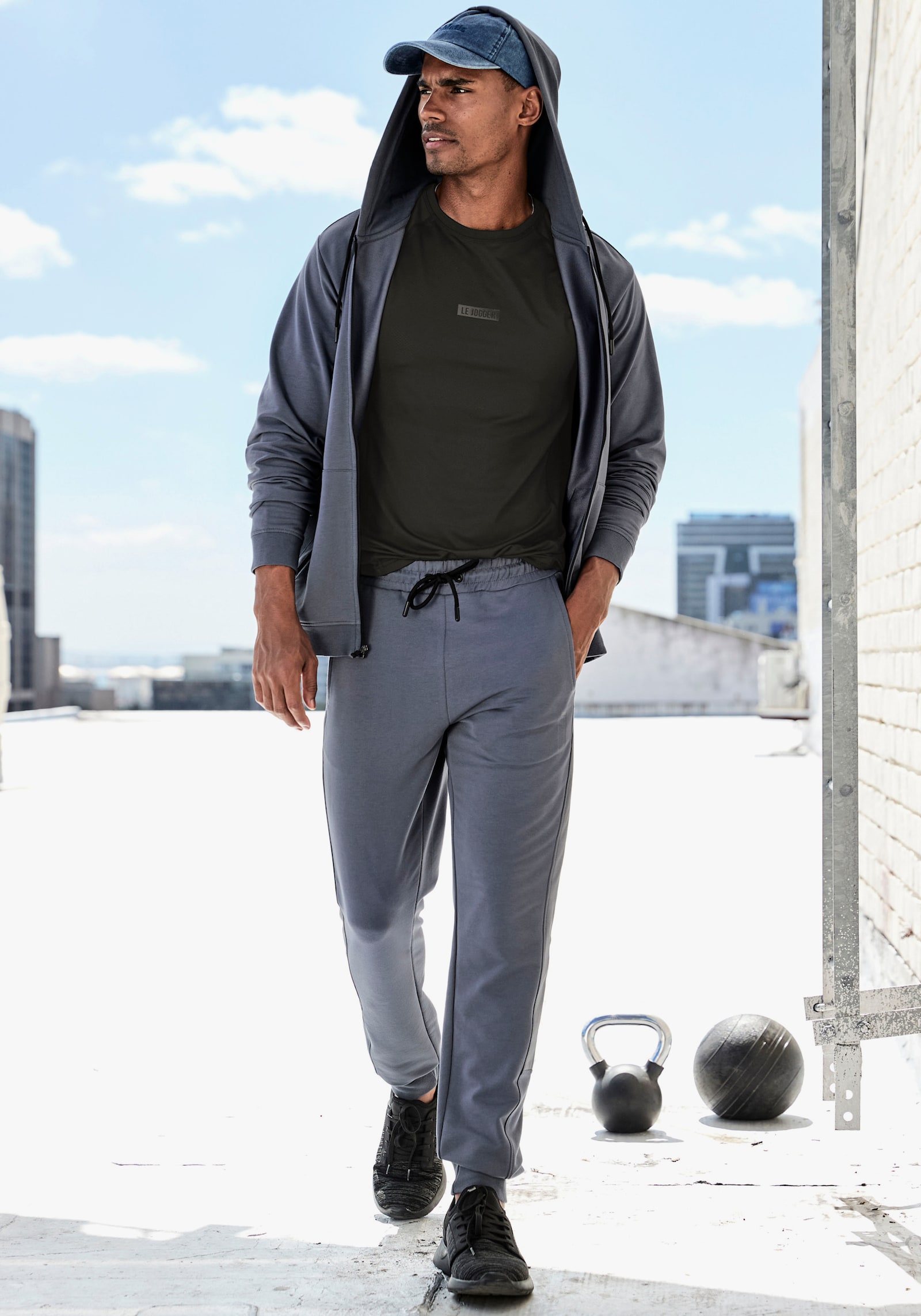 le jogger Sweatpants - blau