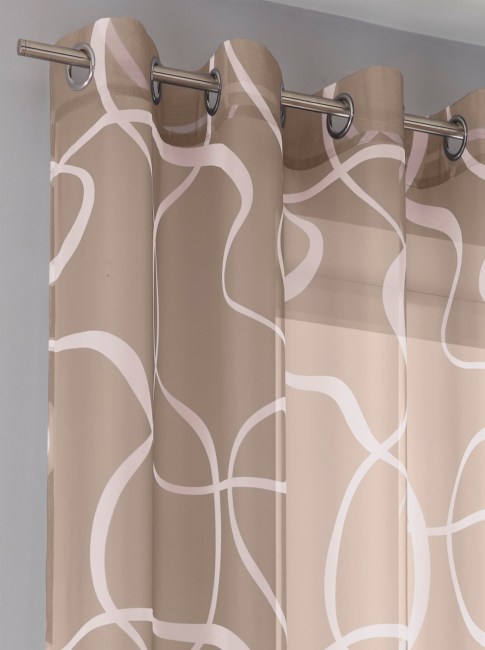 heine home Dekostore - taupe-weiß