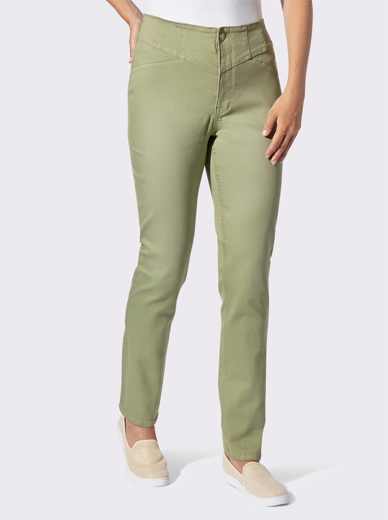 Stretch-Jeans - eucalyptus