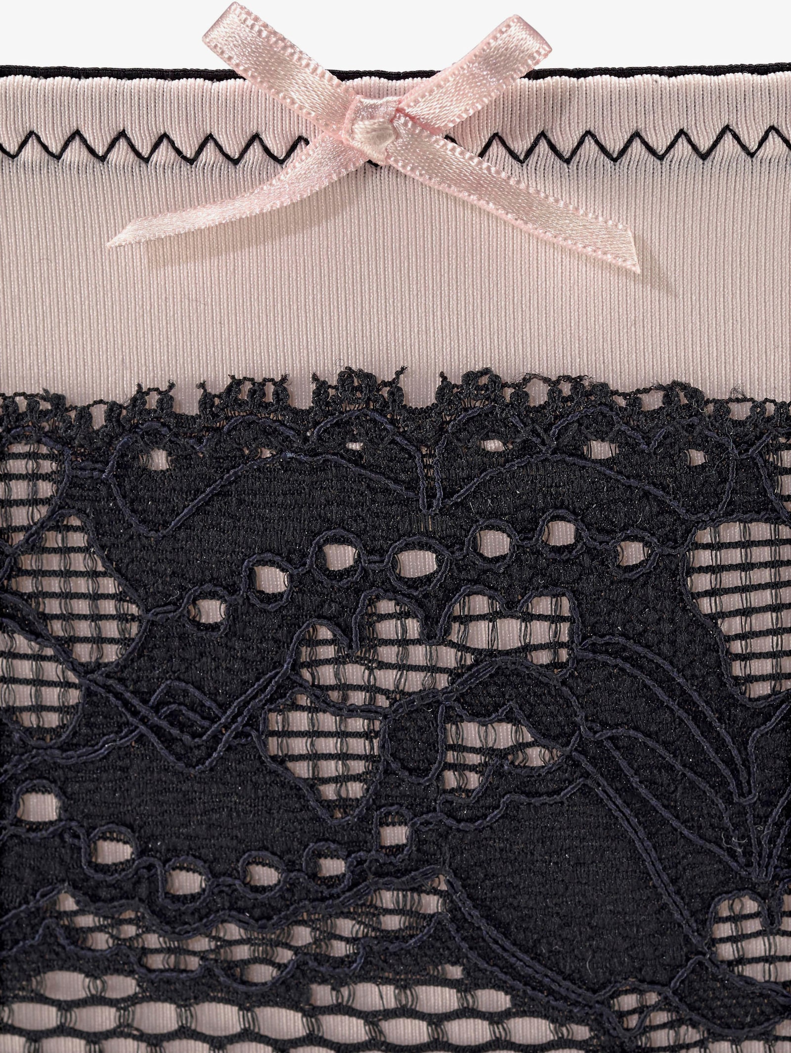 Melrose Set: Push-up-BH - schwarz-puder