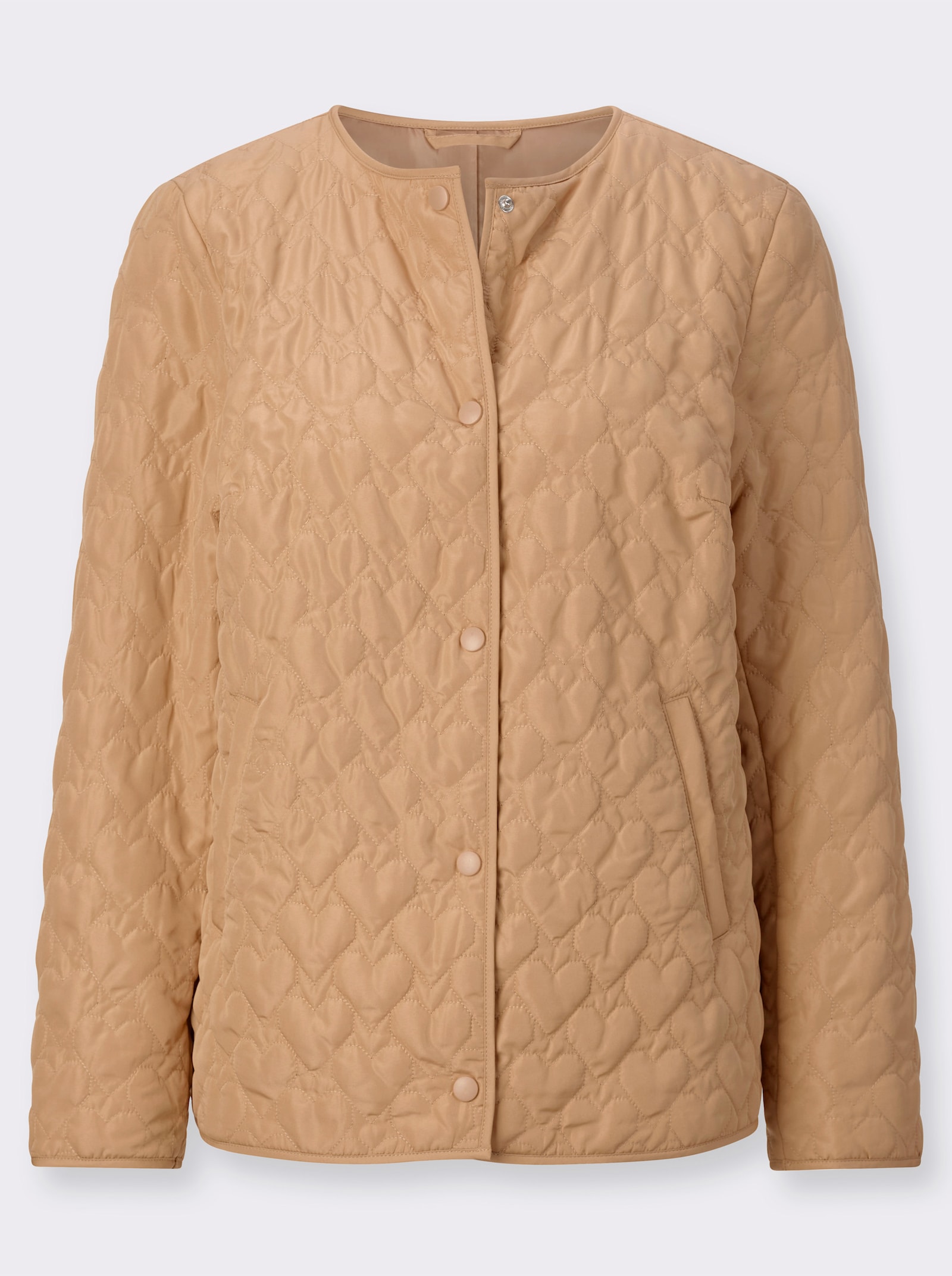 Bunda s prešívaním v tvare srdca - Ťavia