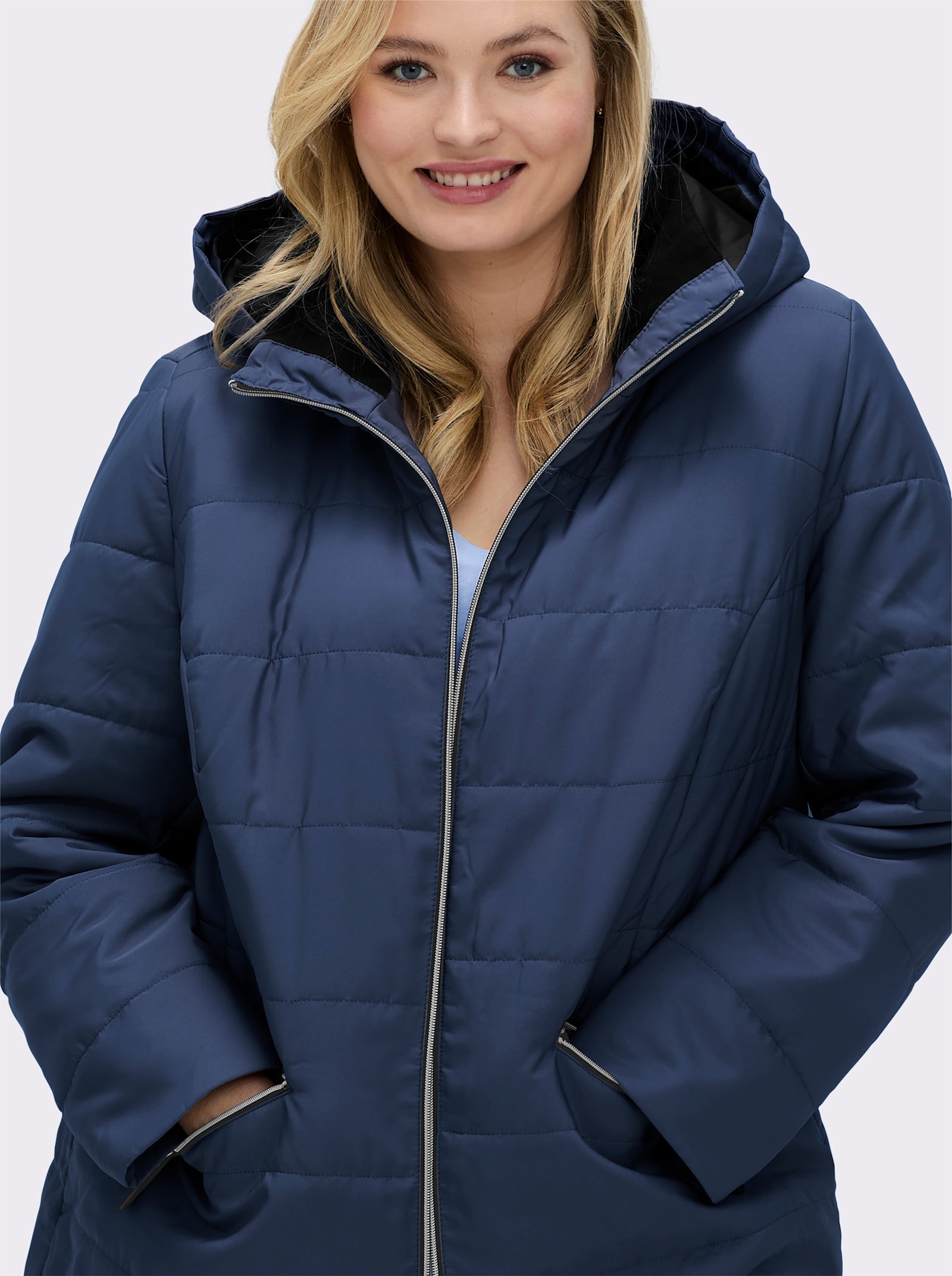 Steppjacke mit Wattierung, wärmend - marine