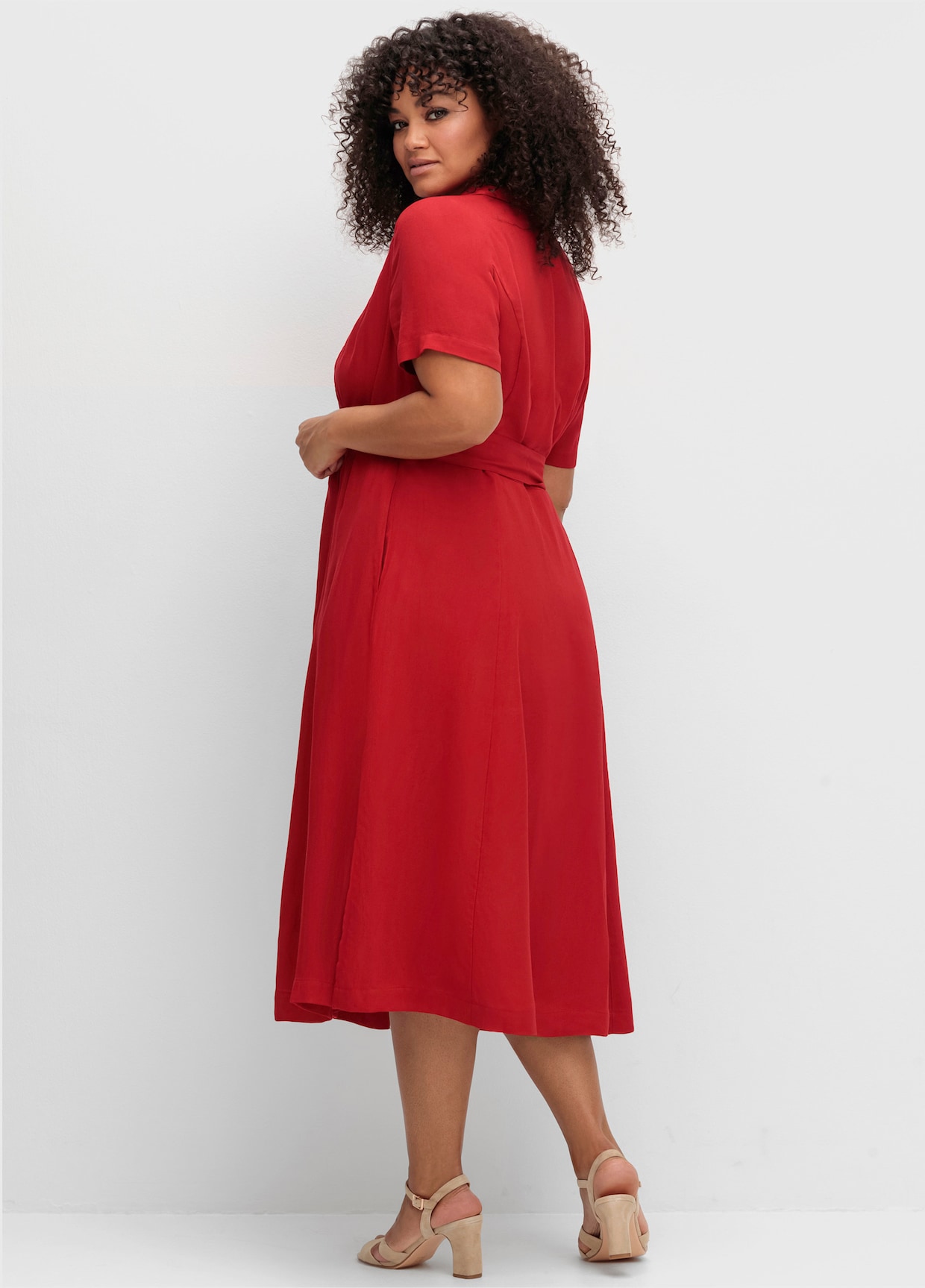 sheego by Joe Browns Hemdblusenkleid - rot