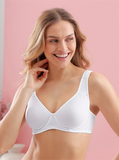 wäschepur Entlastungs-BH mit Bügel für große Größen - weiß