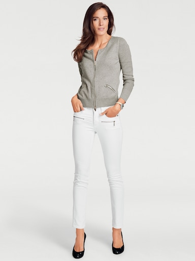 heine Feinstrickjacke - grau-meliert