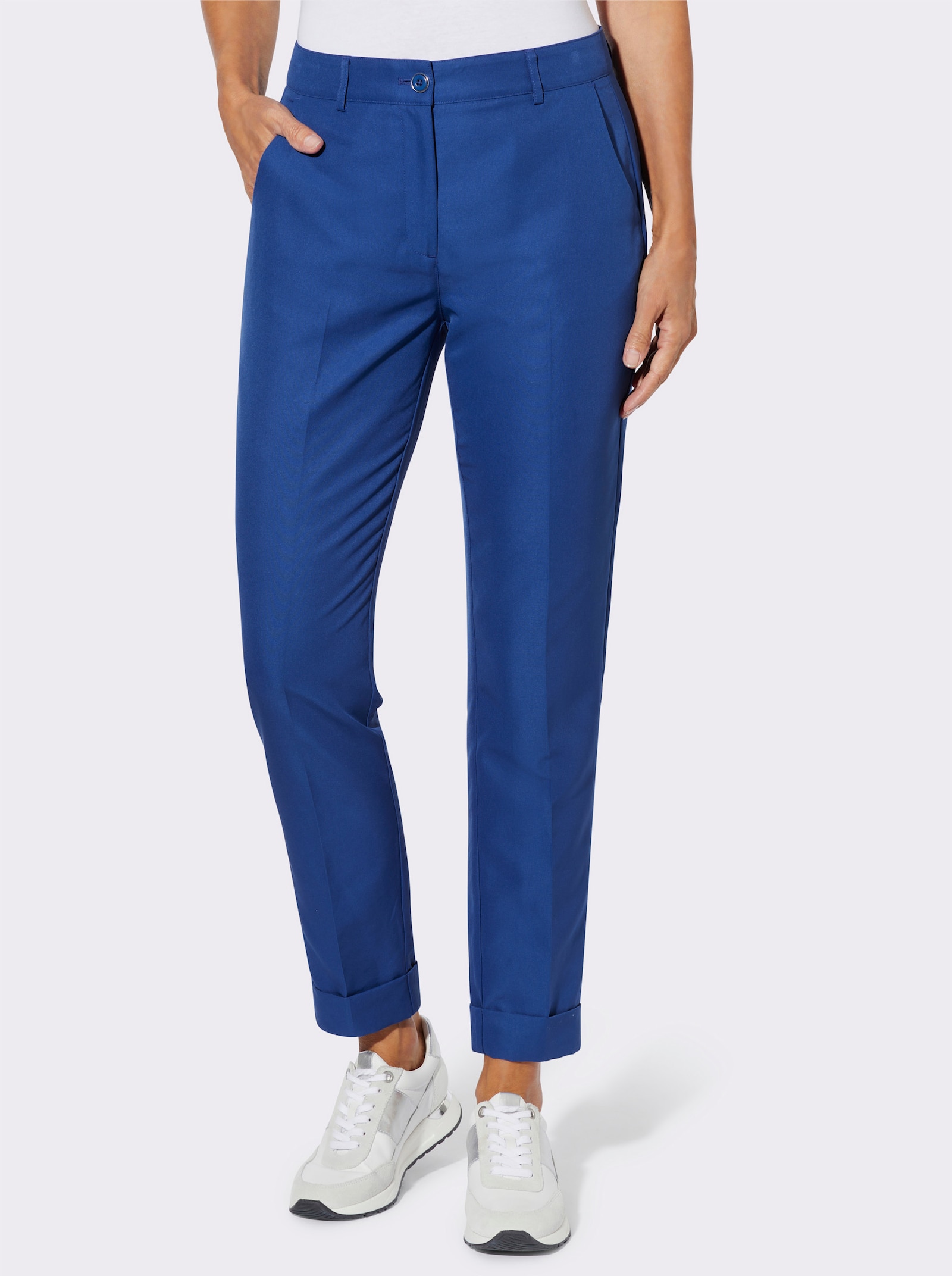 Hose in knöchelfreier Länge - royalblau