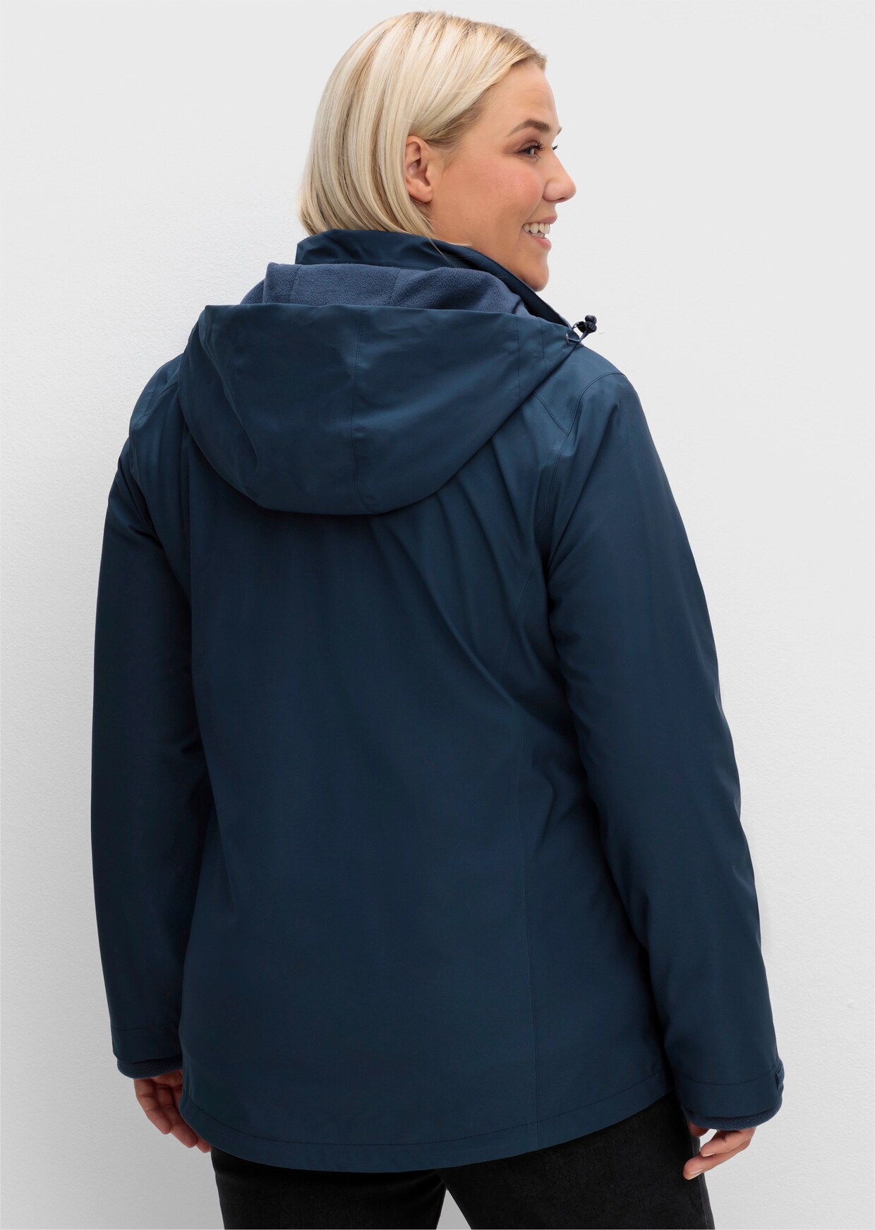 sheego Outdoorjacke - dunkelblau
