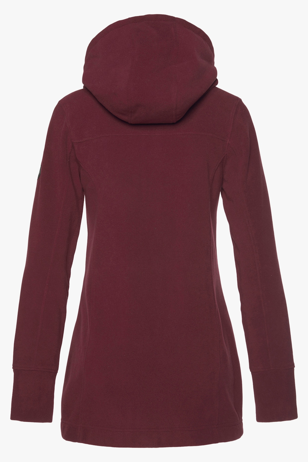 Fleecejacke - weinrot