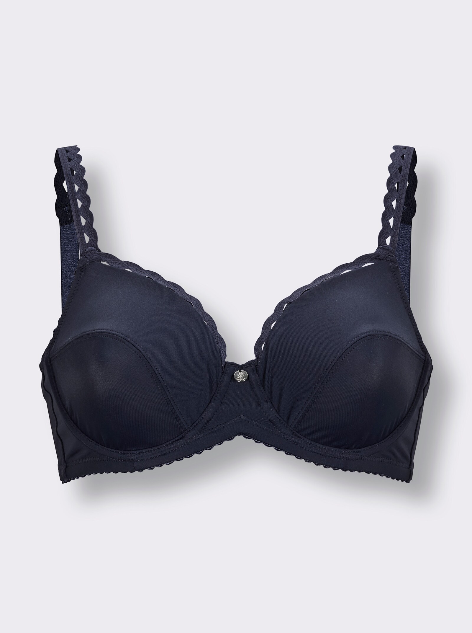 wäschepur Bügel-BH mit Wellenkante - marine