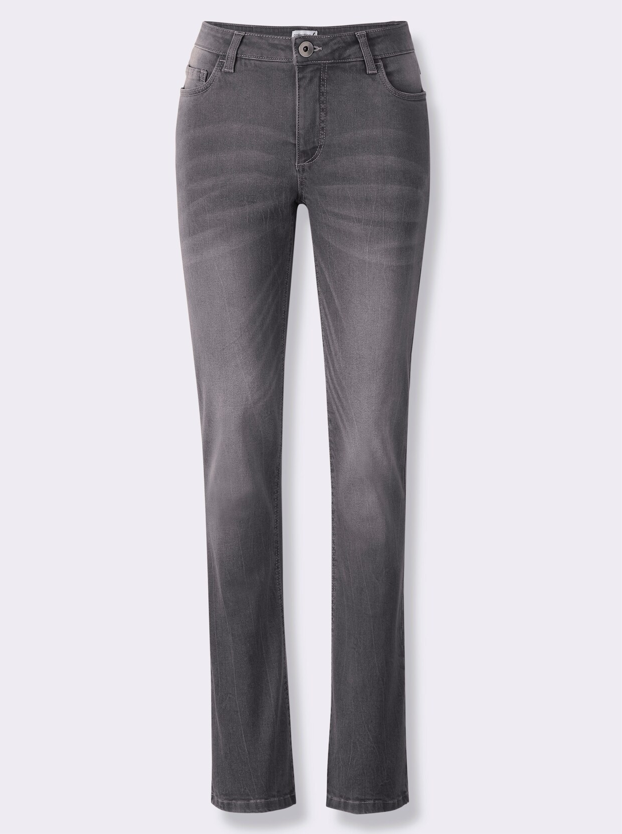 Džíny se střihem bootcut - šedá-denim