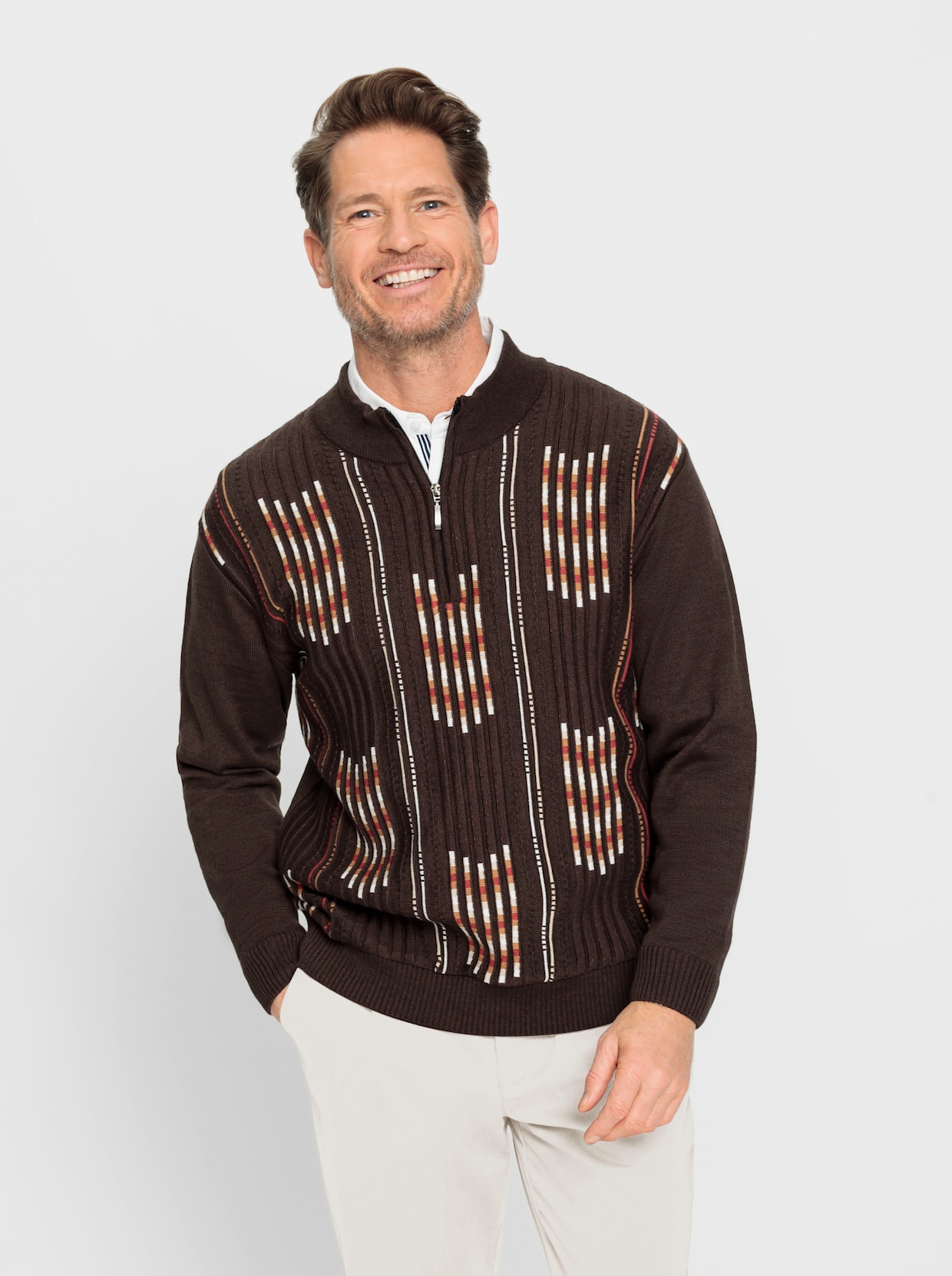 Marco Donati Pullover - chocolade