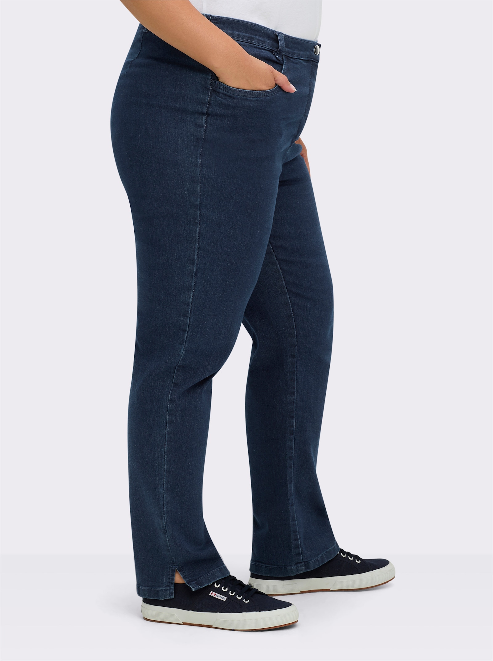 Jeans mit Stretch-Anteil - blue-stone-washed