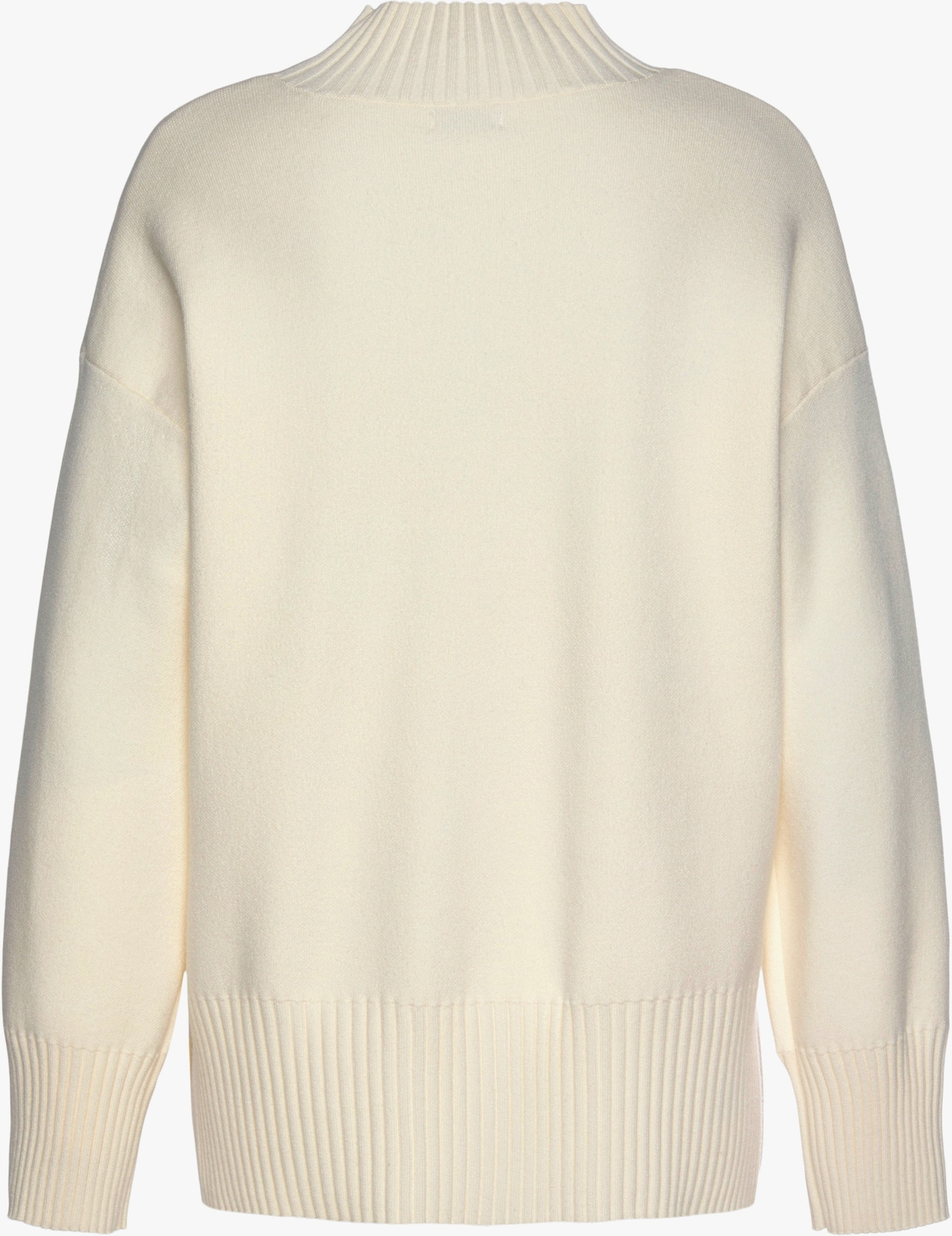 LASCANA Stehkragenpullover - hellbeige