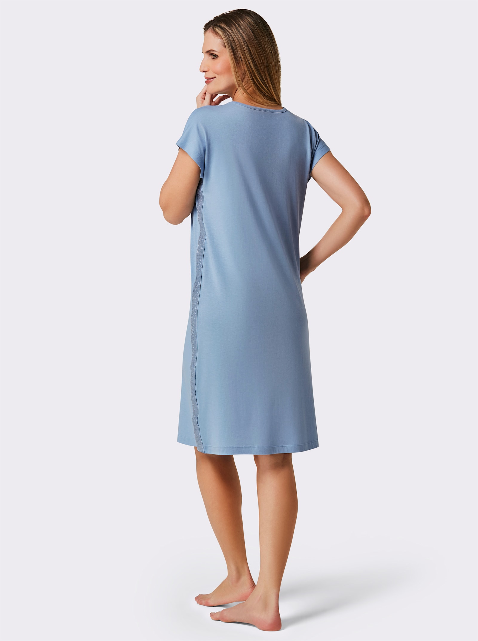 wäschepur Slaapshirts - mauve + bleu