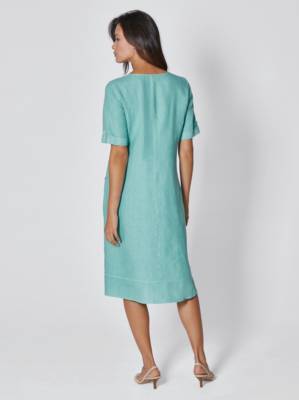 Creation L Premium Leinen-Kleid - salbei