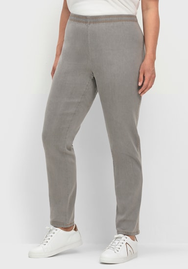 Schlupfjeans - grey denim