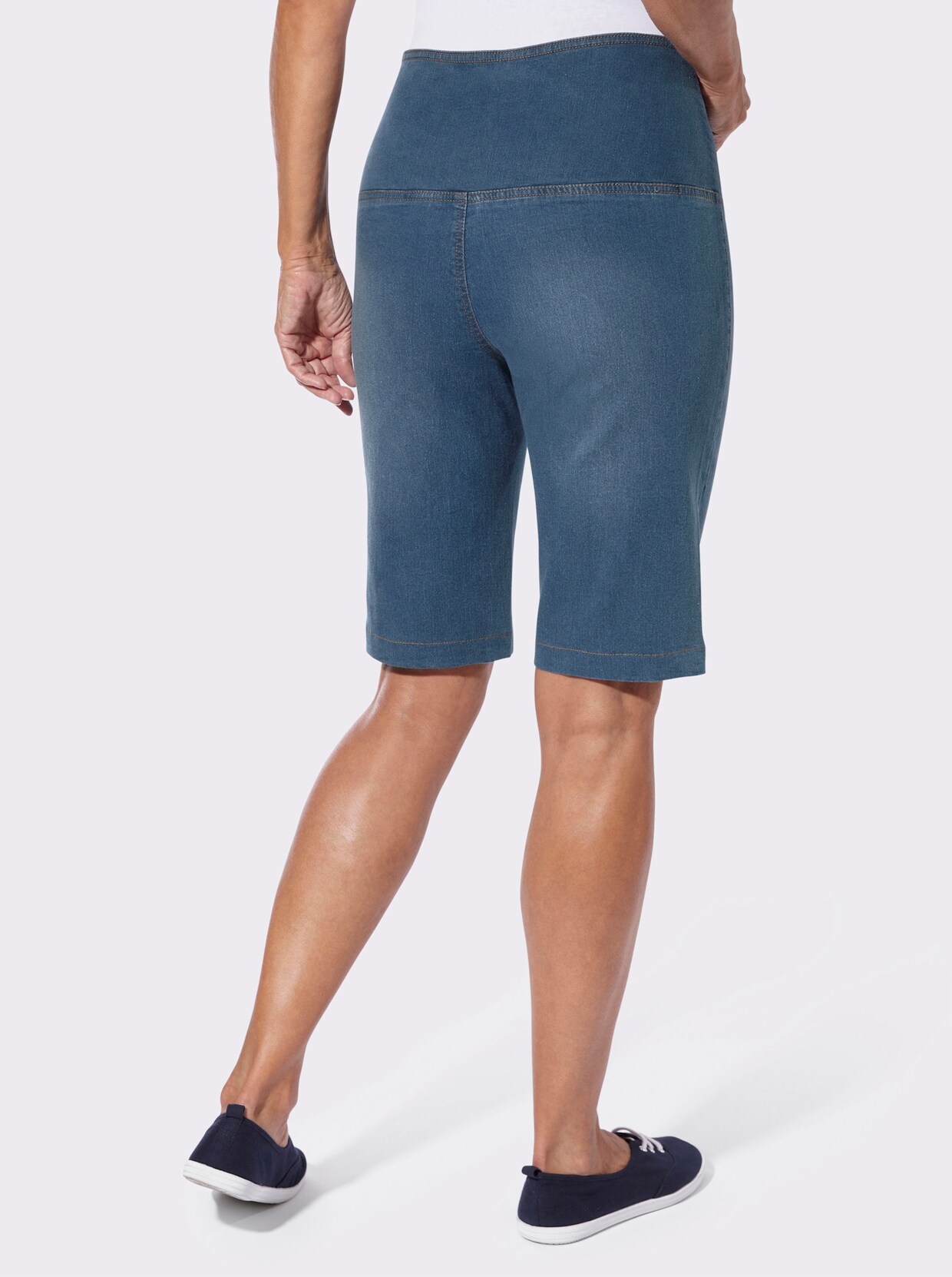 Jeansbermudas - blue-bleached