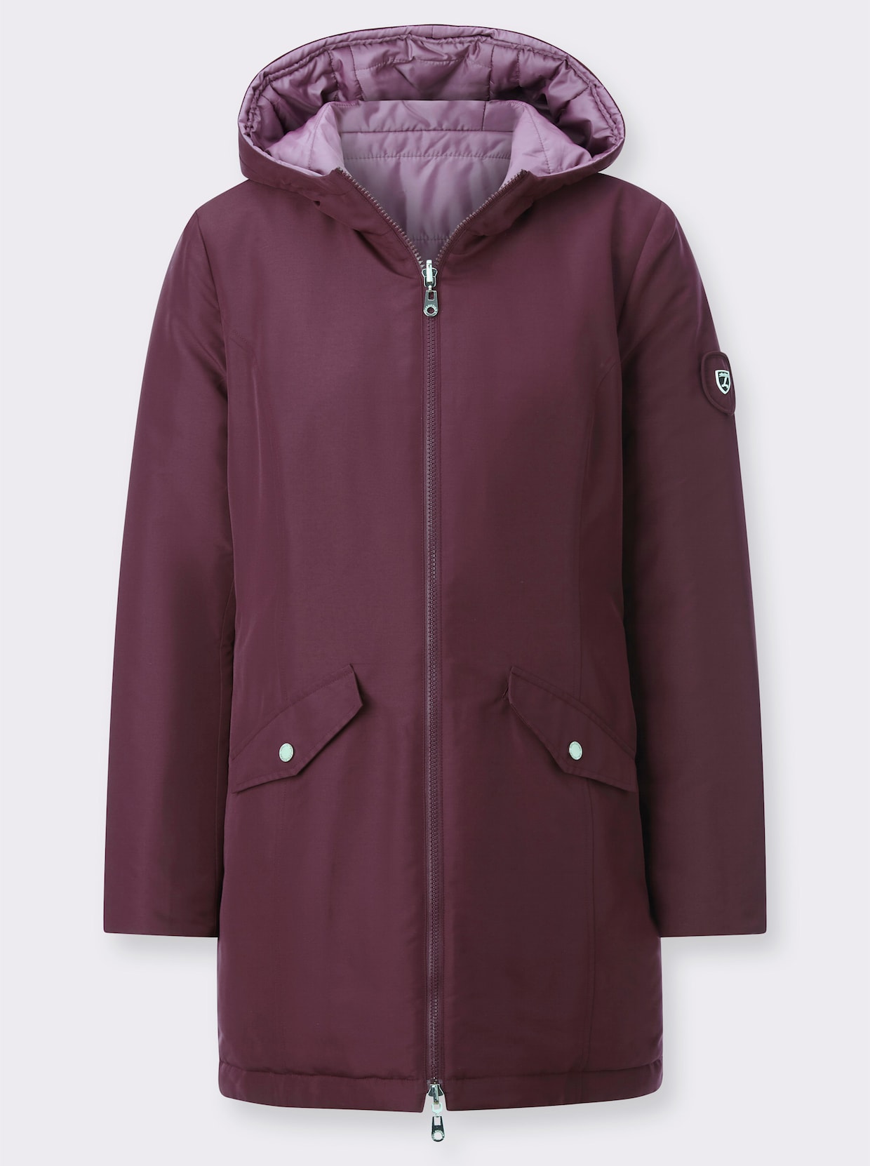 Wendejacke - burgund-violett