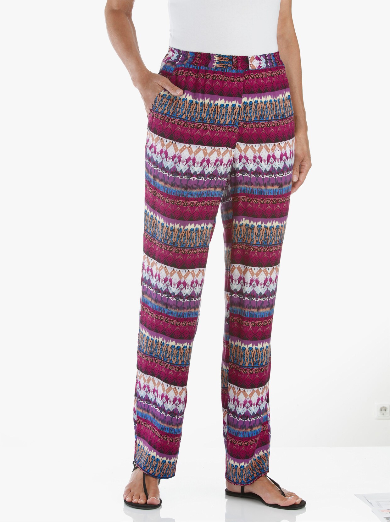 comfortbroek - bont geprint