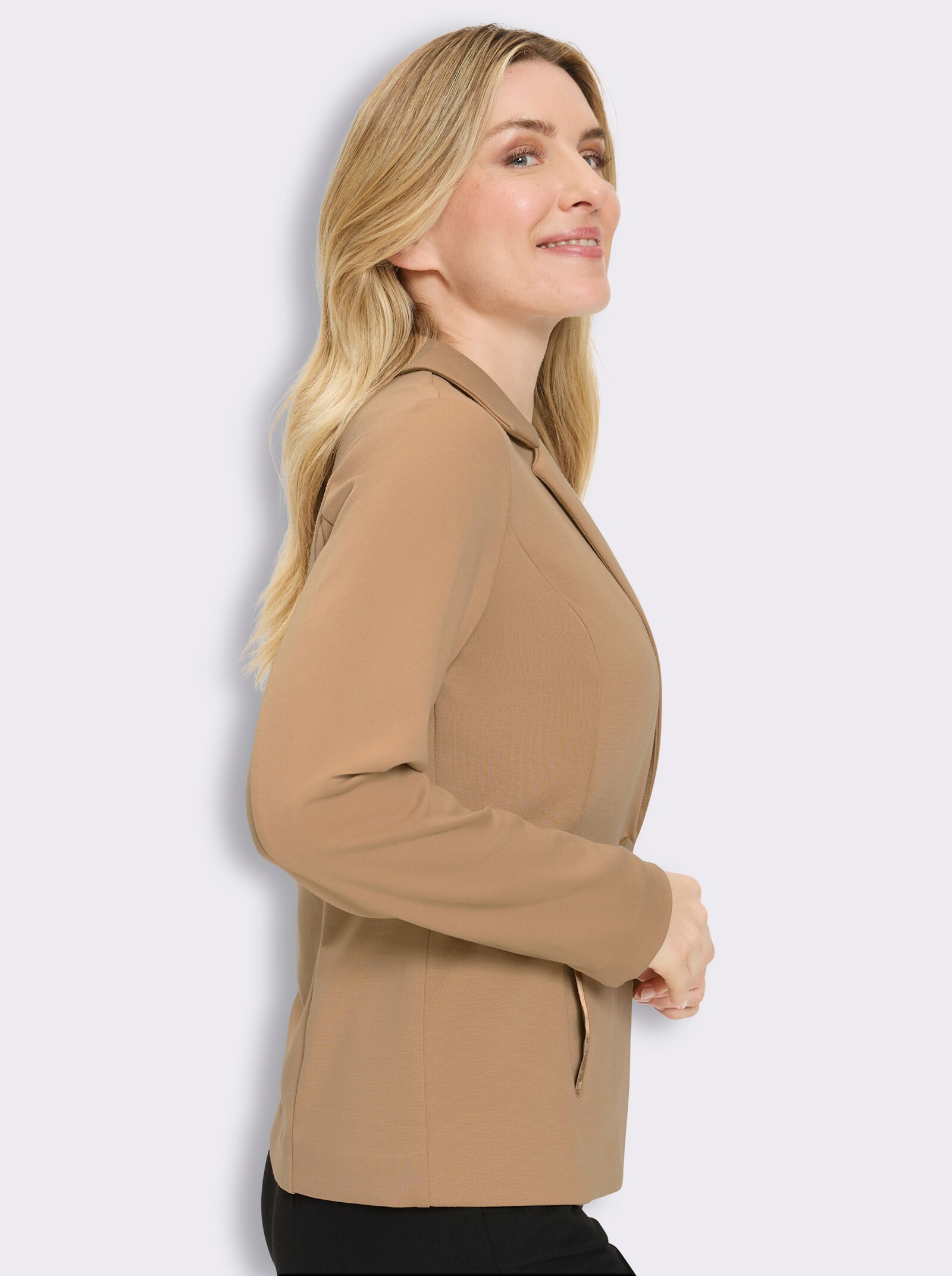 Blazer in Jersey-Qualität - camel