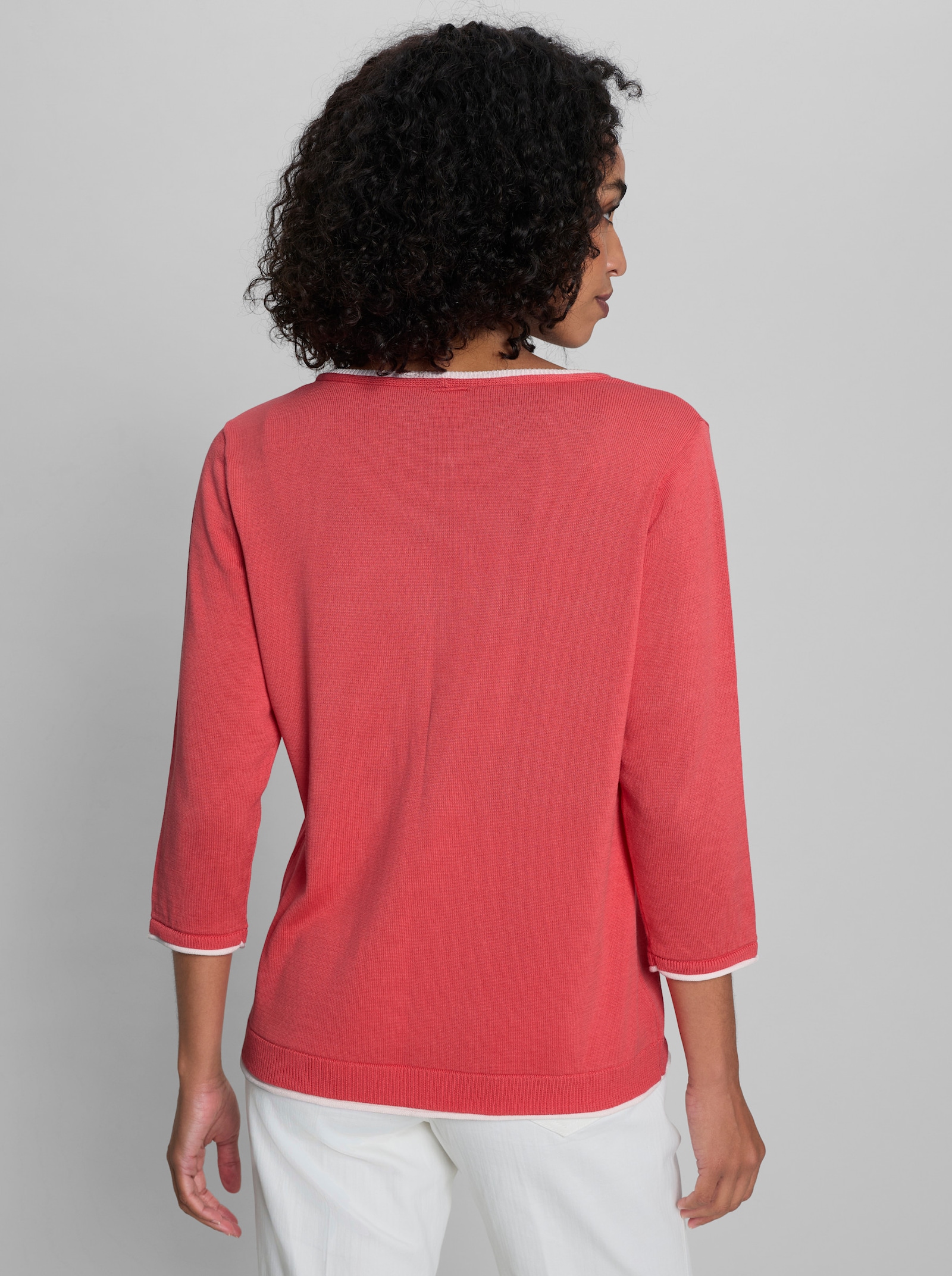 heine Pullover in 2-in-1-Optik - koralle