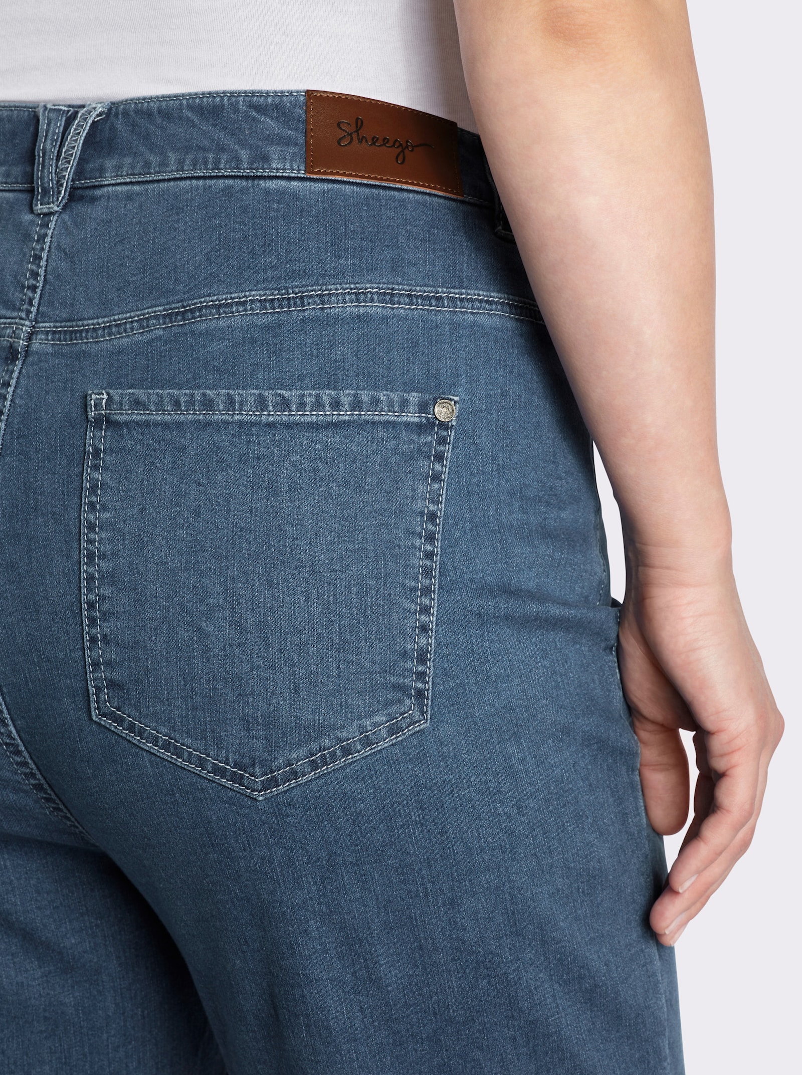 sheego Jeans met curvy snit VERENA - blue-bleached
