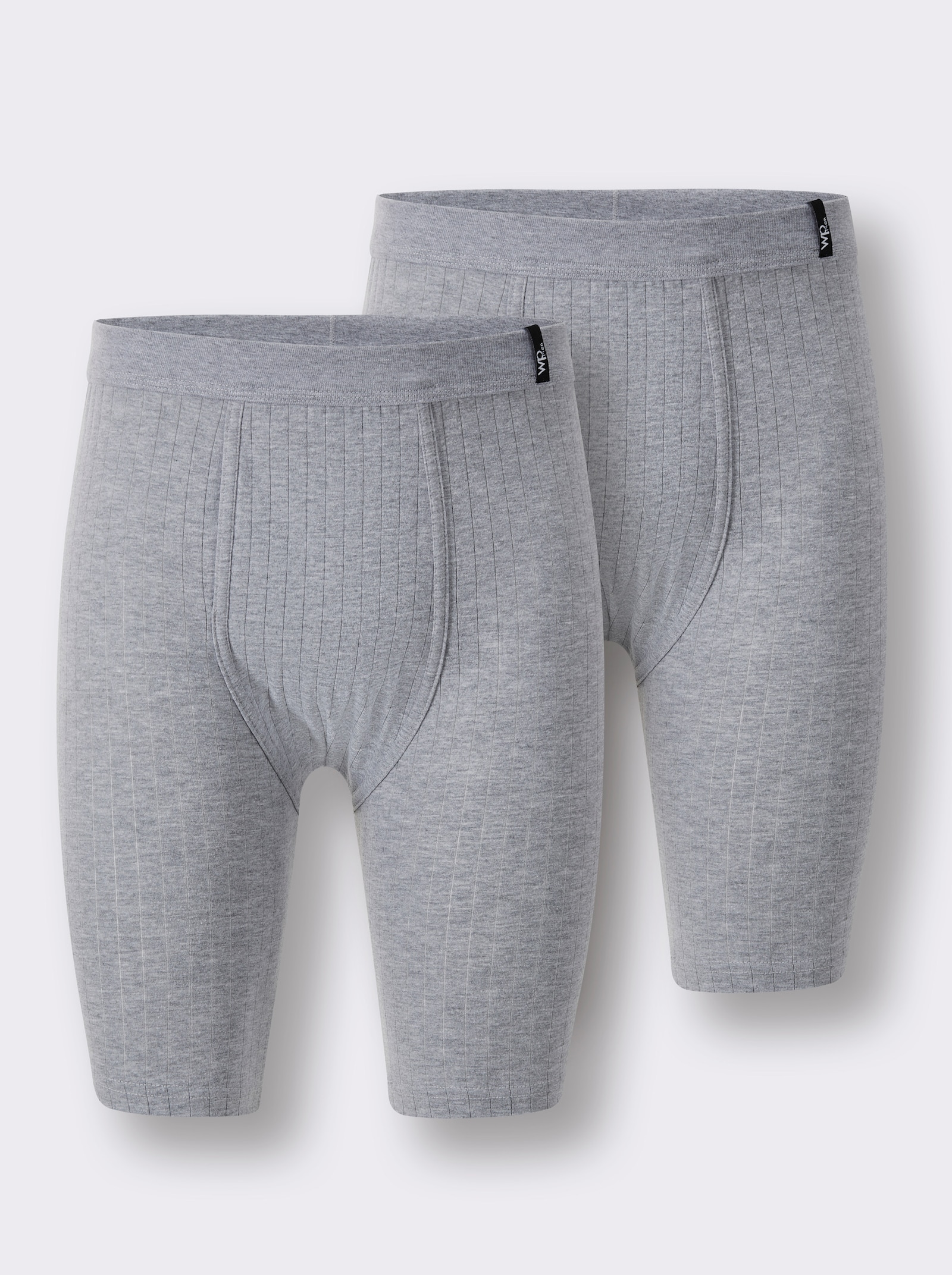 wäschepur men Kalhoty ke kolenům - šedá-melír