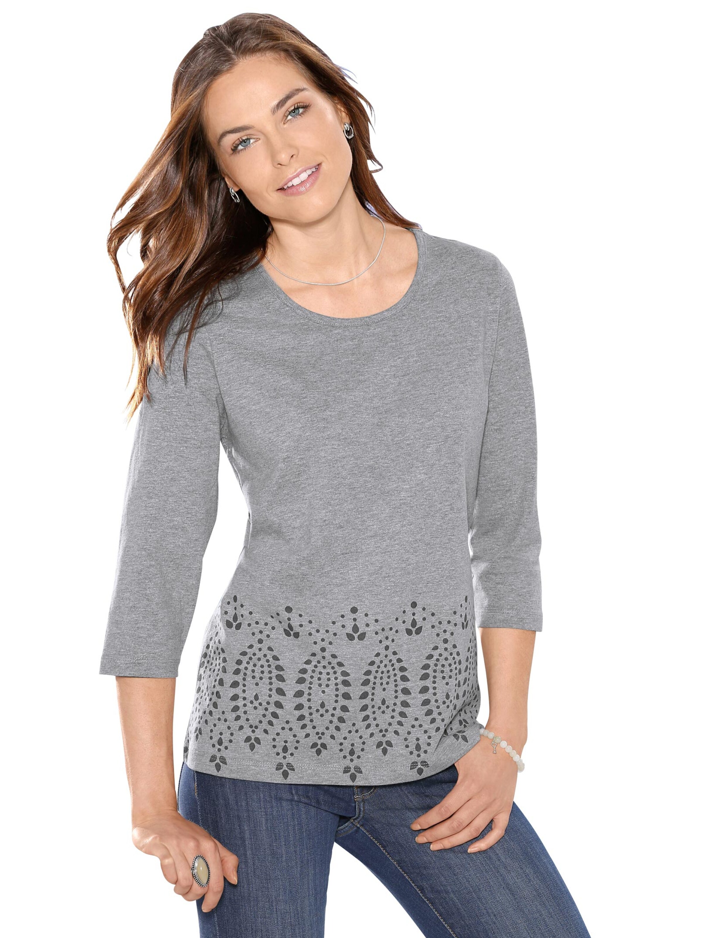 Shirt - grau-meliert