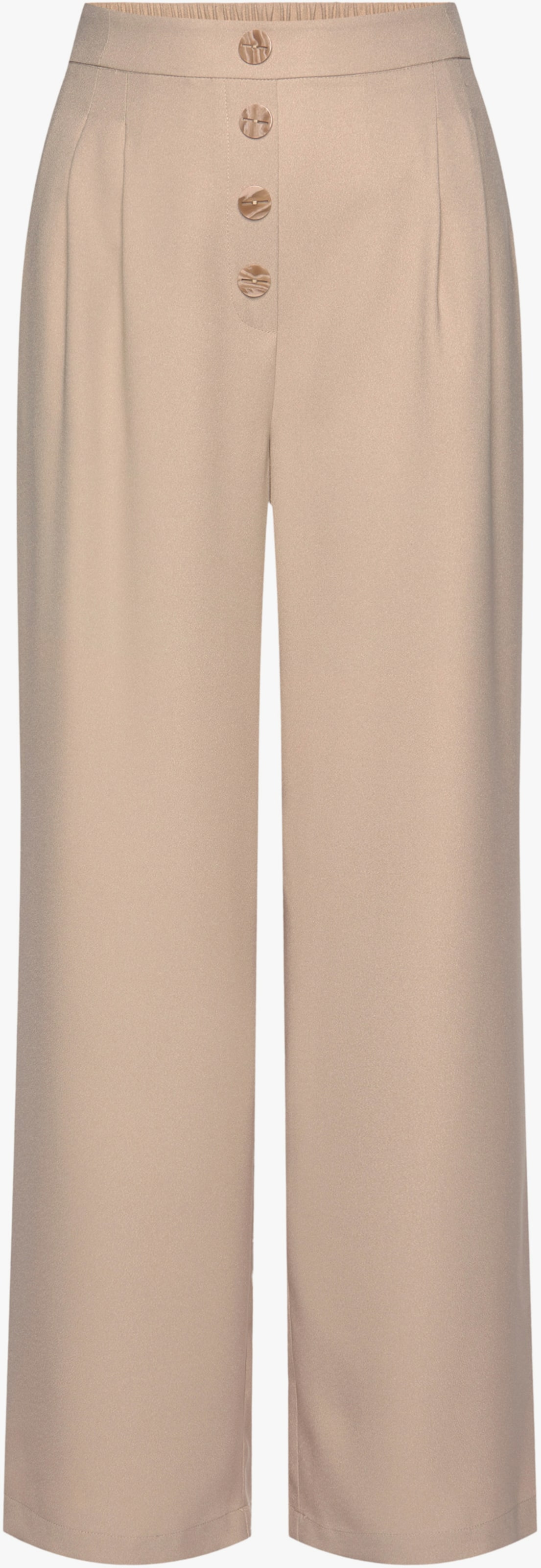 LASCANA palazzo-broek - camelkleuren