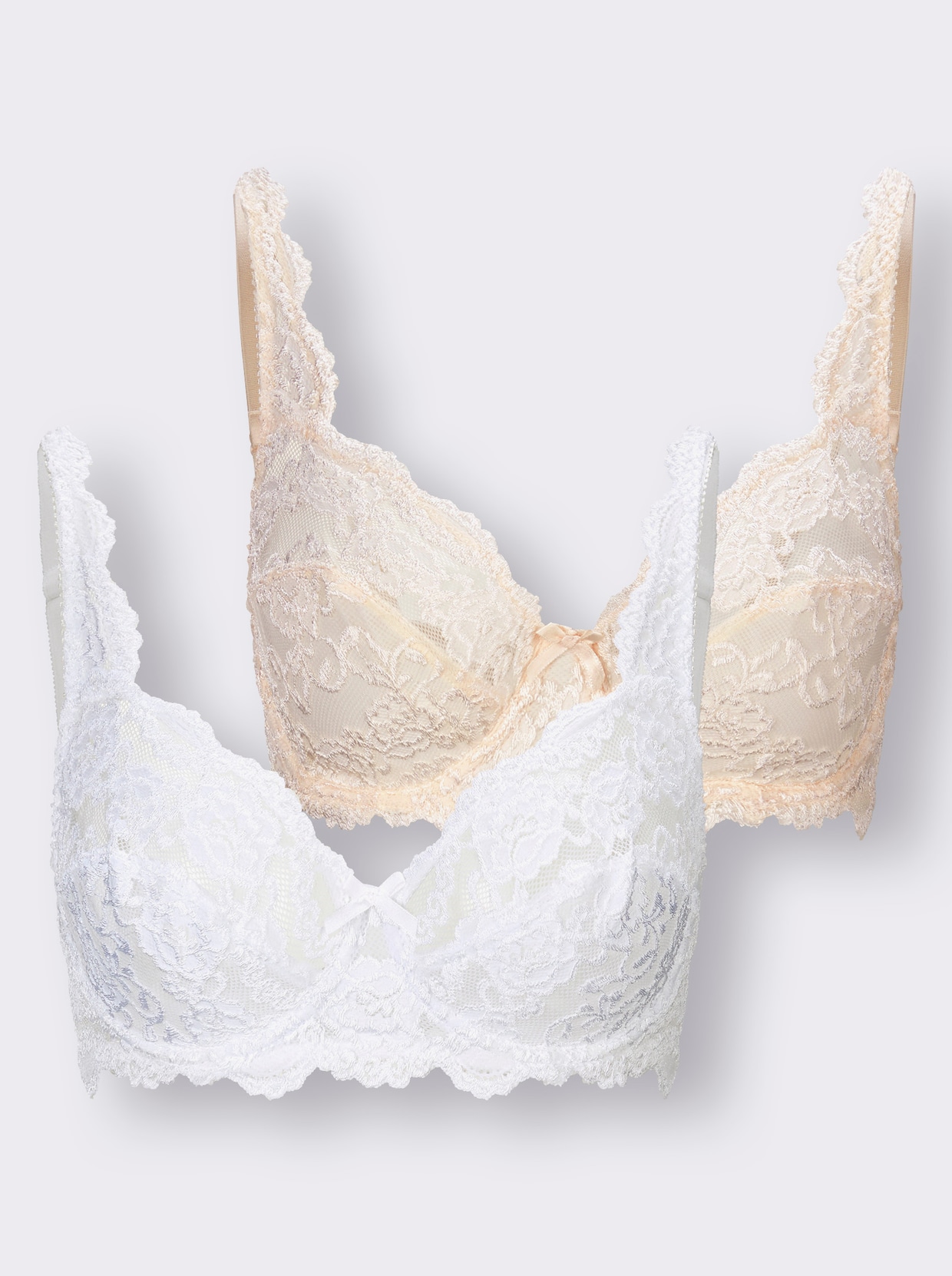 Sassa Soutien-gorge à armatures - blanc + couleur poudre