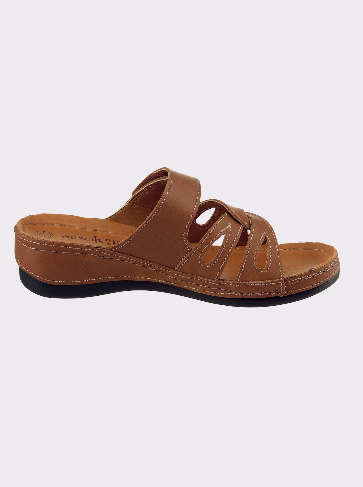 airsoft modern+ Pantolette - cognac