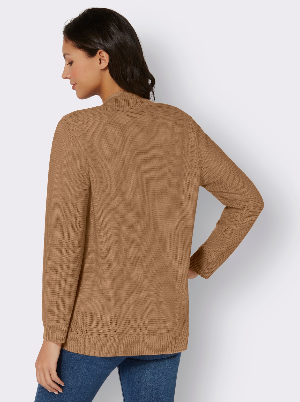 Strickjacke - camel