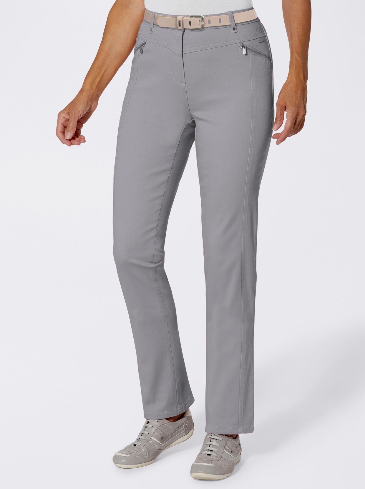 Stretch-Jeans - grau