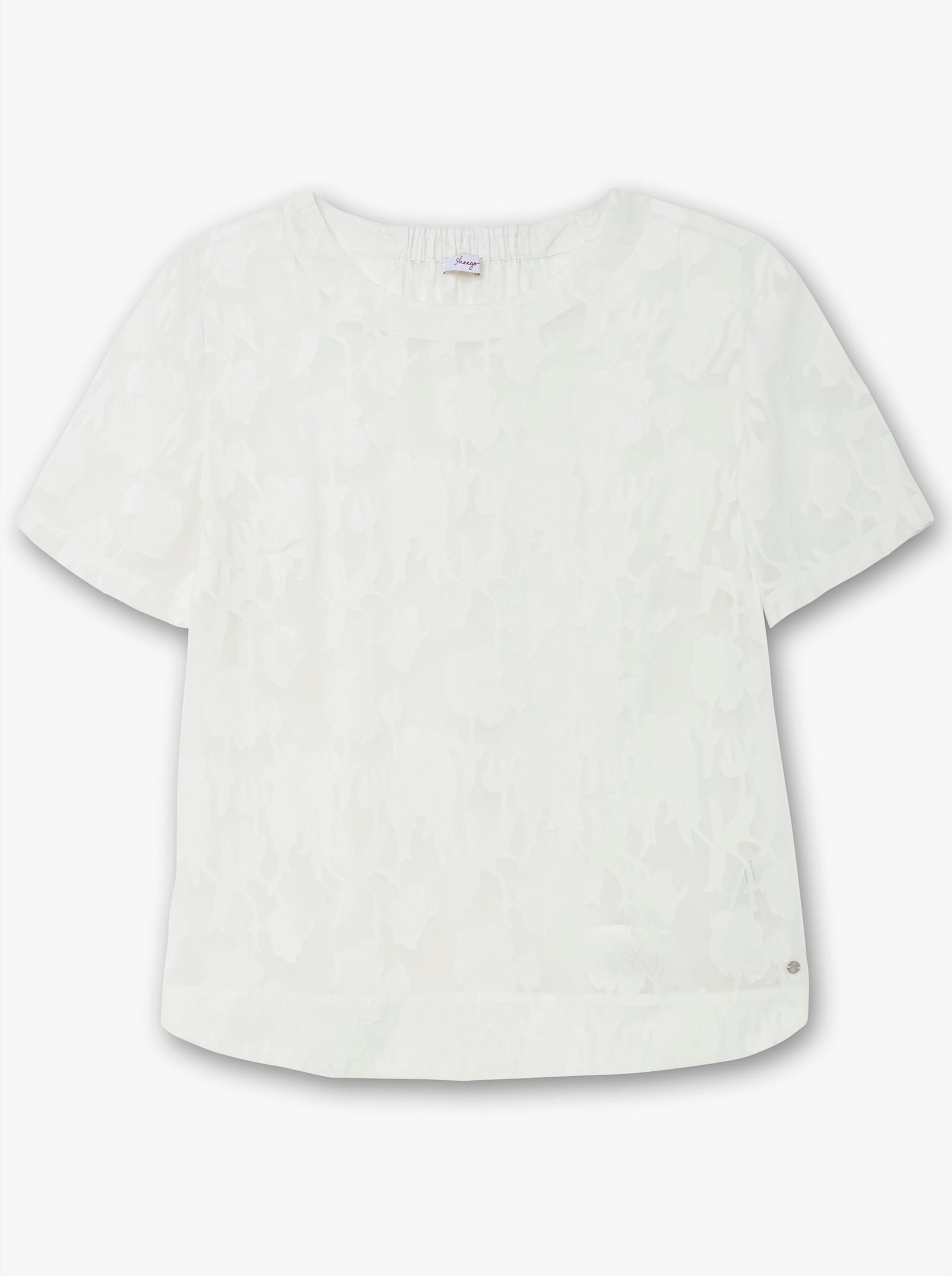 sheego Tunika mit Jacquardmuster - champagner