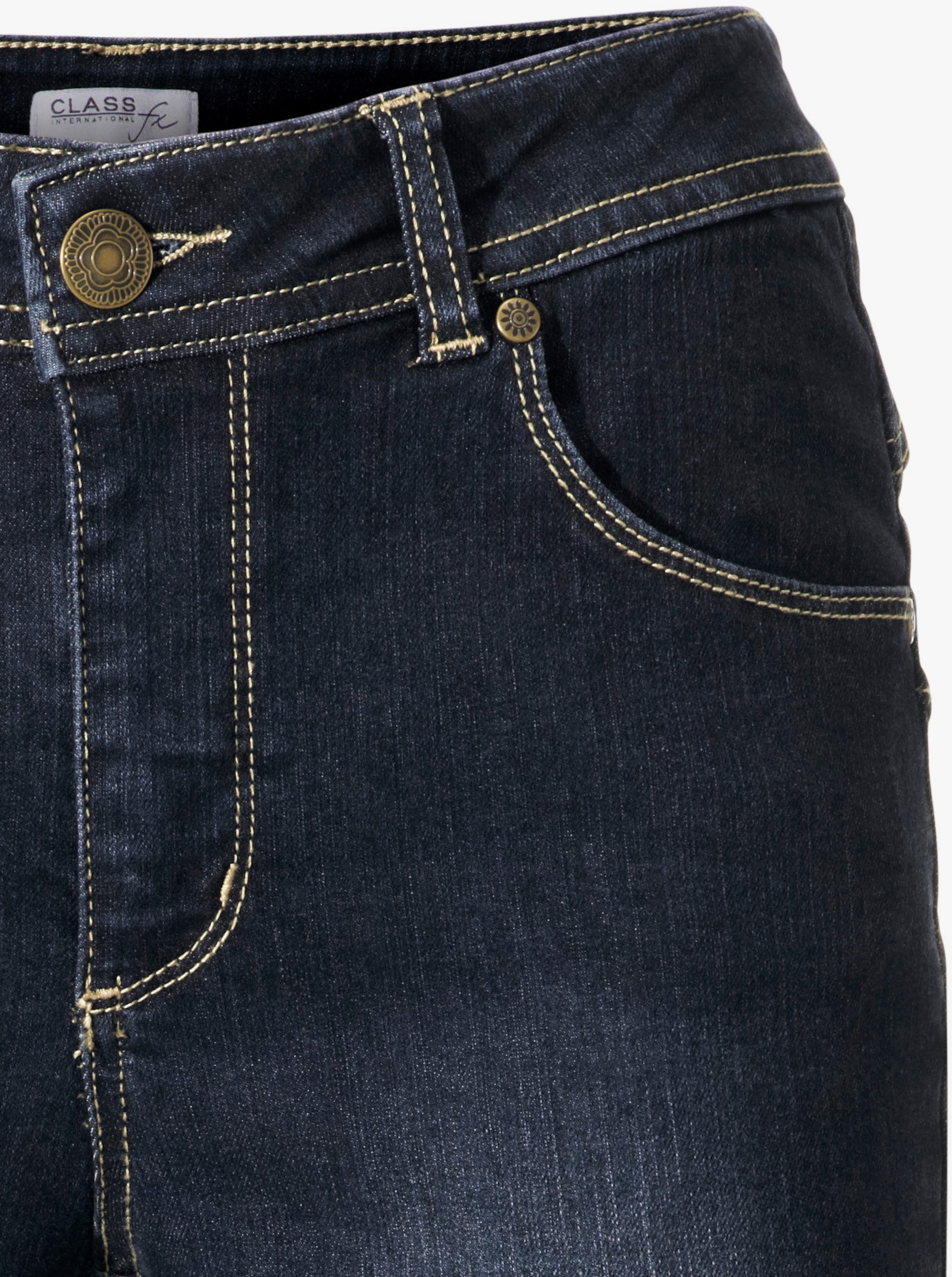 heine 7/8-Jeans mit Power-Mesh - dark denim