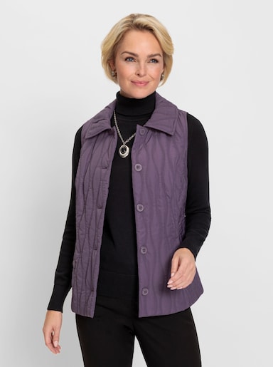 Steppweste mit Umlegekragen - feige