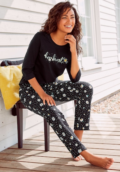 Vivance Dreams Pyjama - noir à motifs