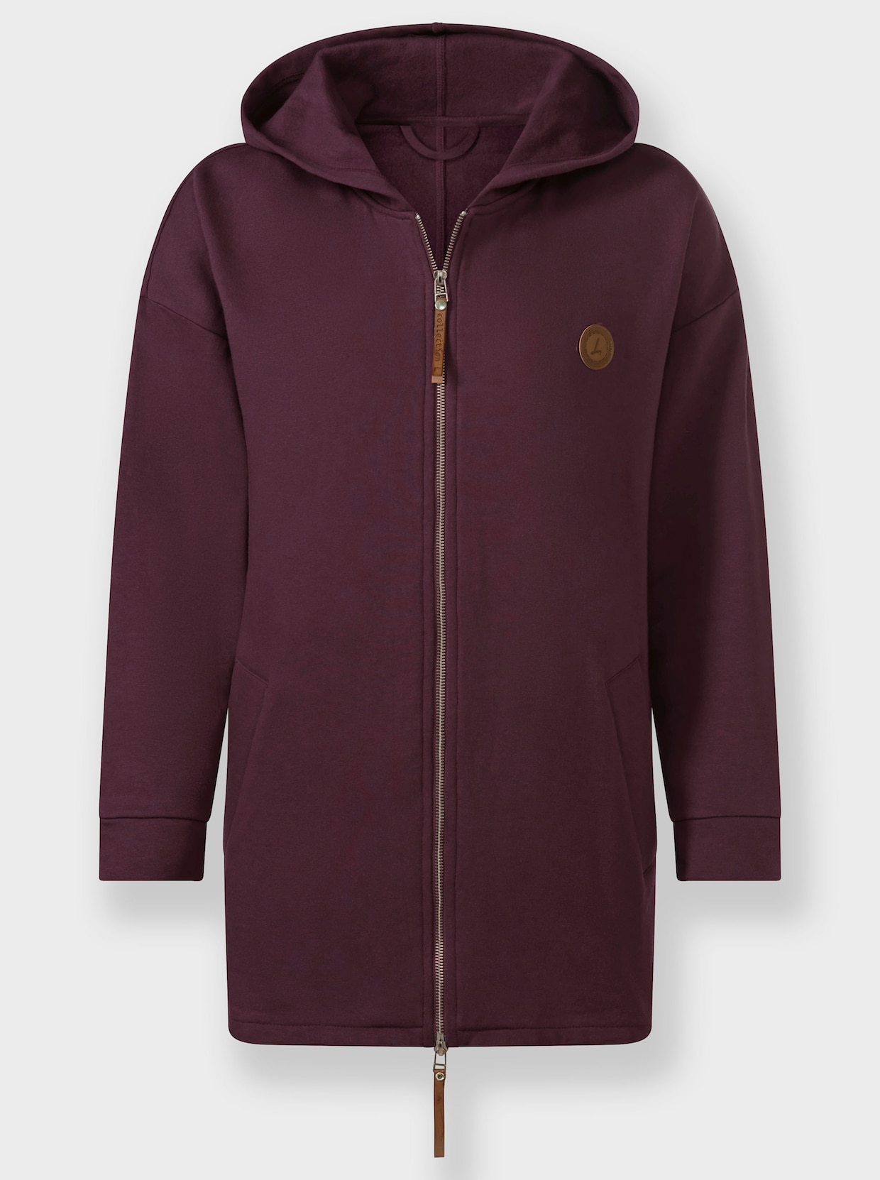 Sweatjacke - burgund