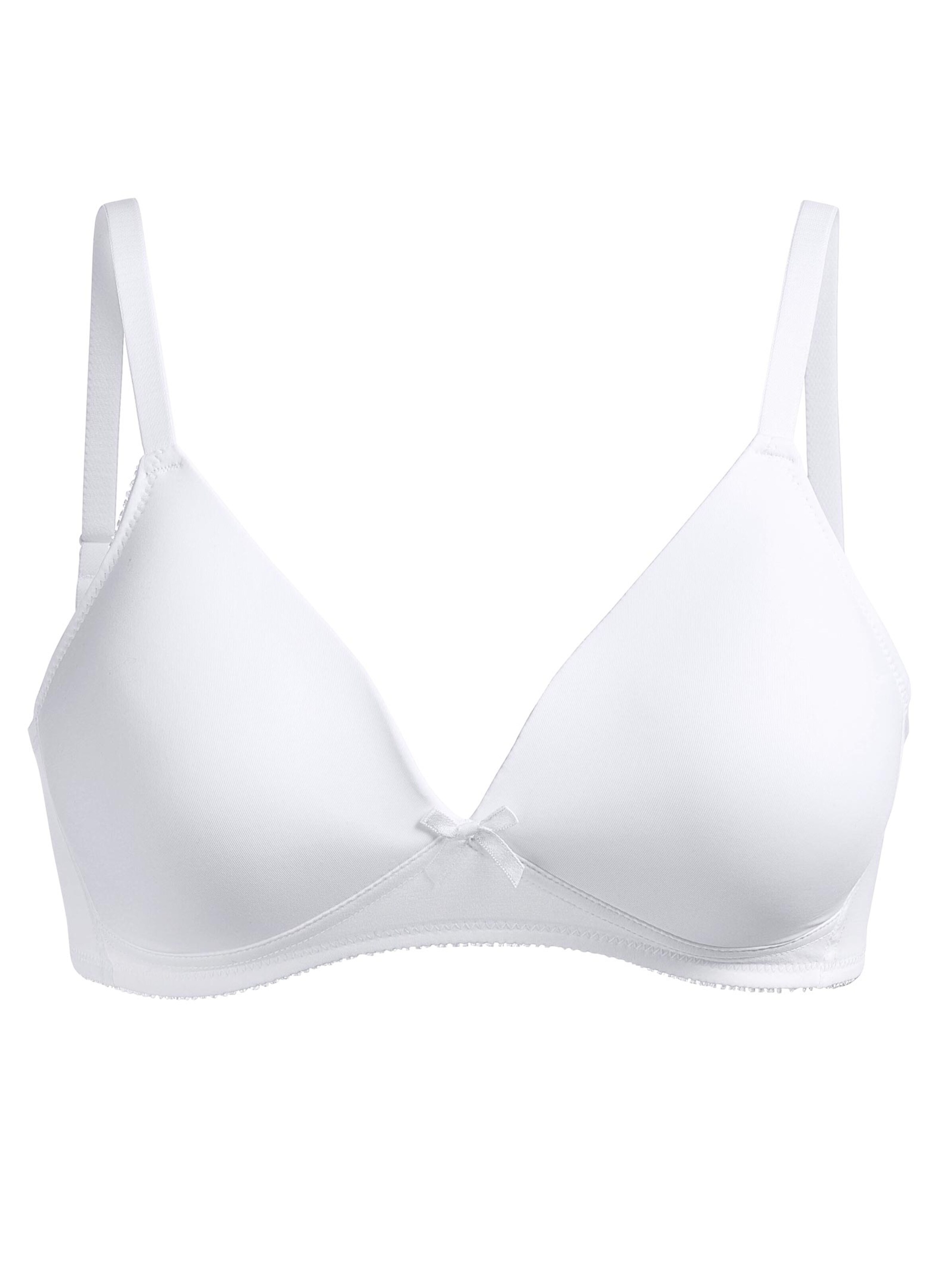 Naturana T-Shirt-BH ohne Bügel - weiß